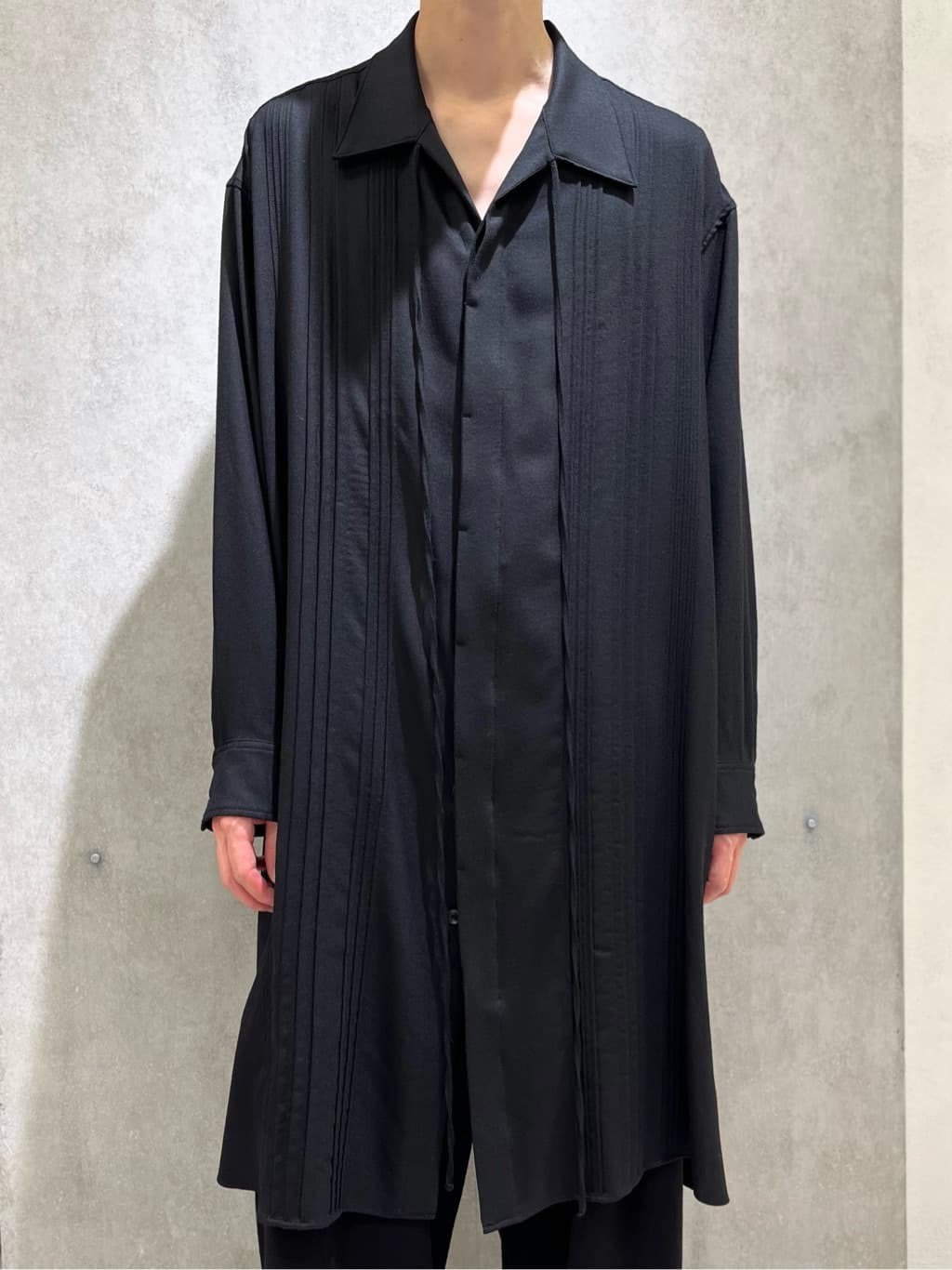 Yohji Yamamoto 22AW Wool Long Shirt — front