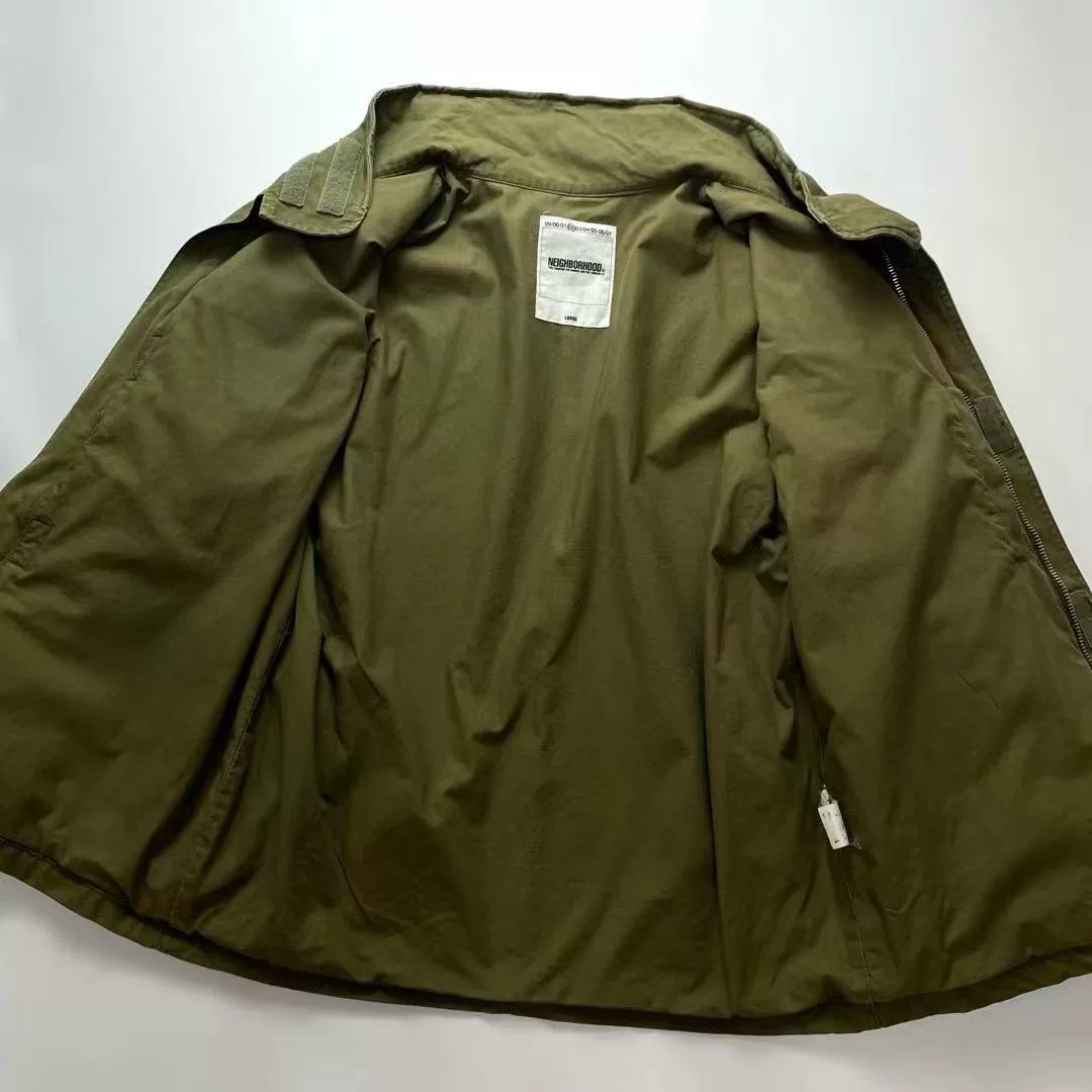 Neighborhood 02AW MA1 Military Jacket — label