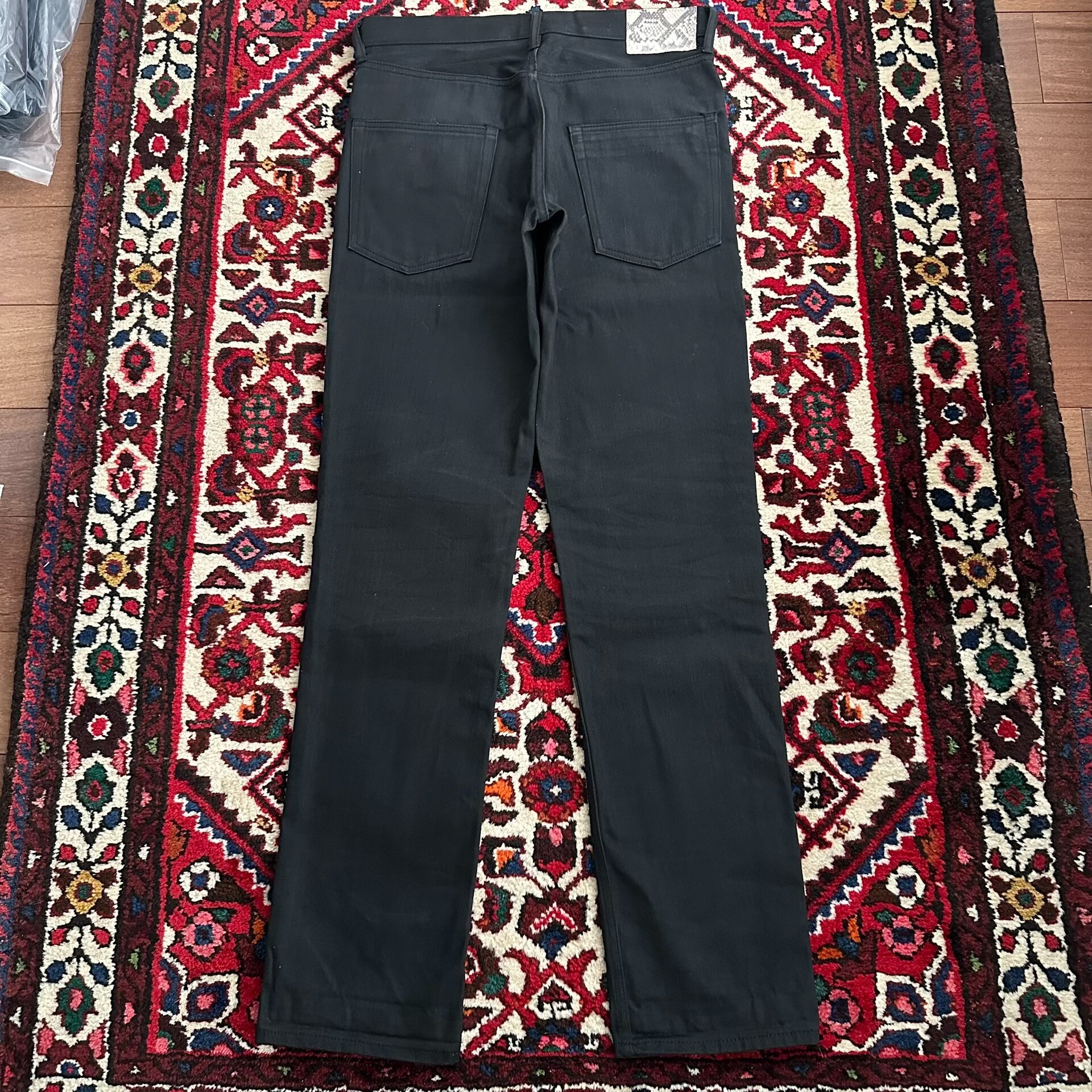 visvim 10AW Black Denim Jeans — front