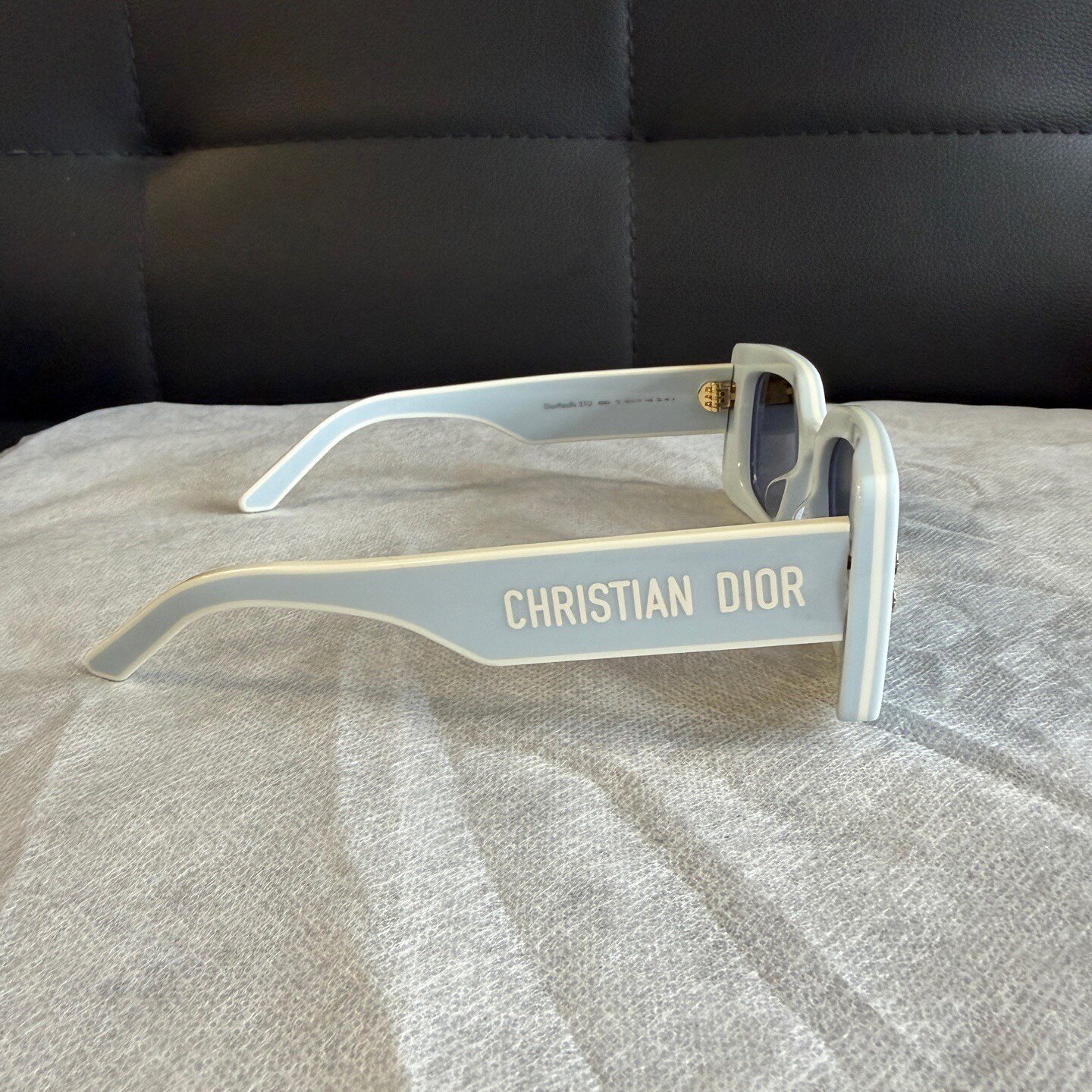 Dior Rectangular Blue Sunglasses — back