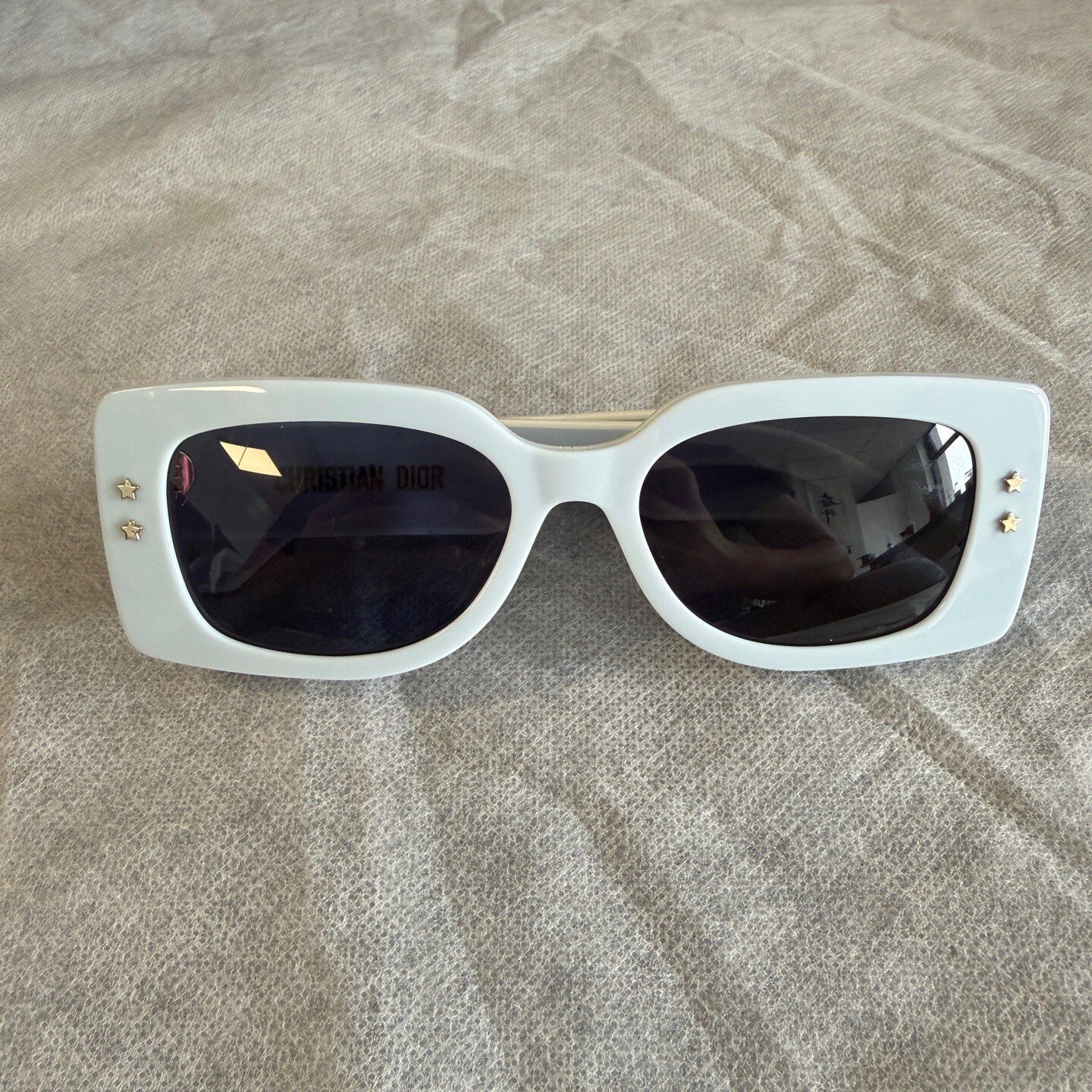 Dior Rectangular Blue Sunglasses