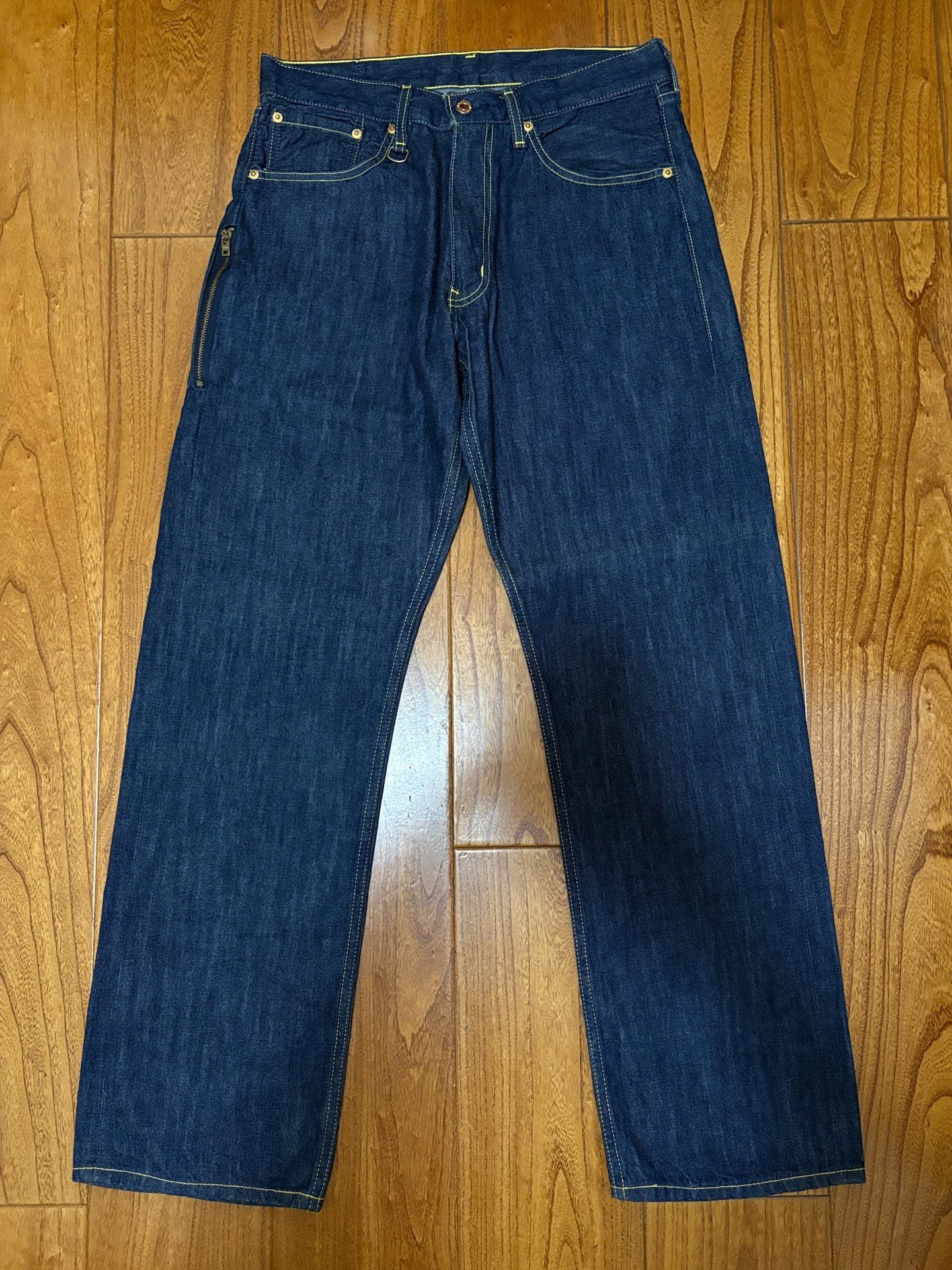 Levi's Fenom Unwashed Raw Denim Jeans — front