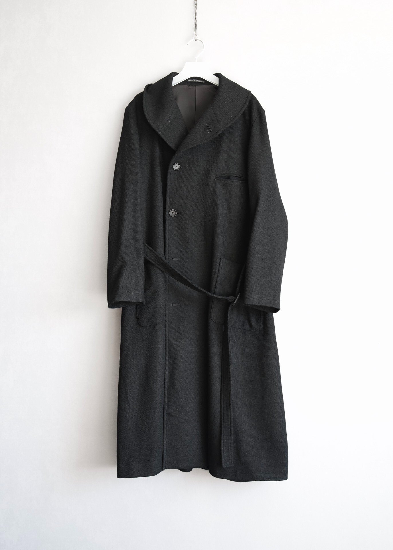 Yohji Yamamoto 23AW Stand Collar Belted Coat