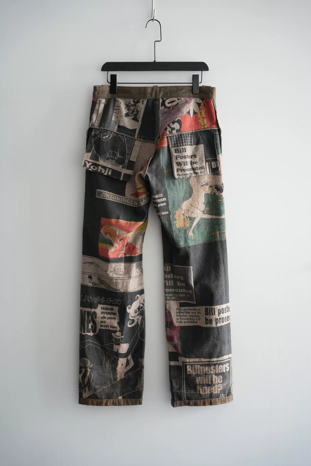 Yohji Yamamoto 07AW Manga Print Pants — front