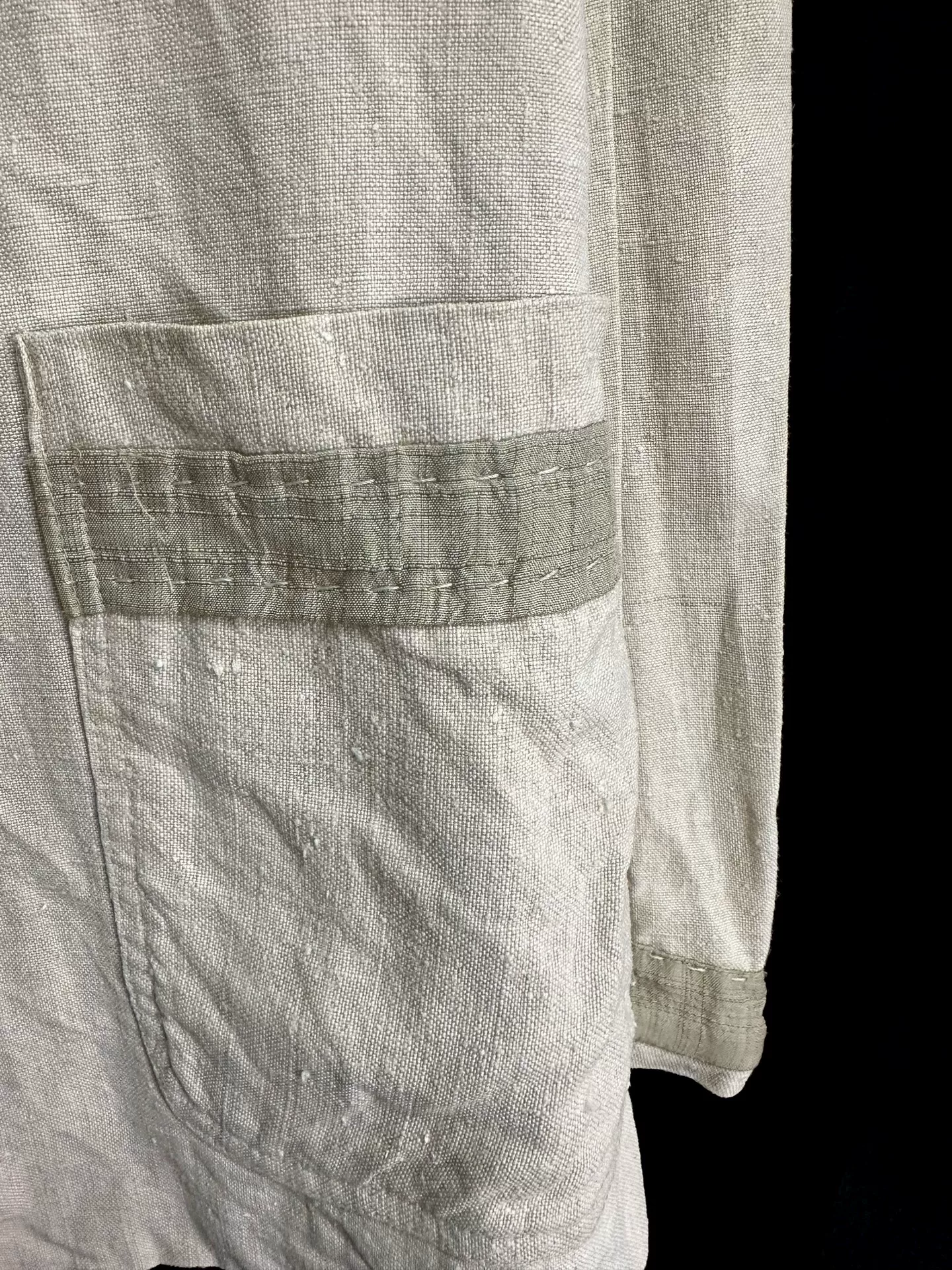 Casey Vidalenc Vintage Linen Silk Coat — back