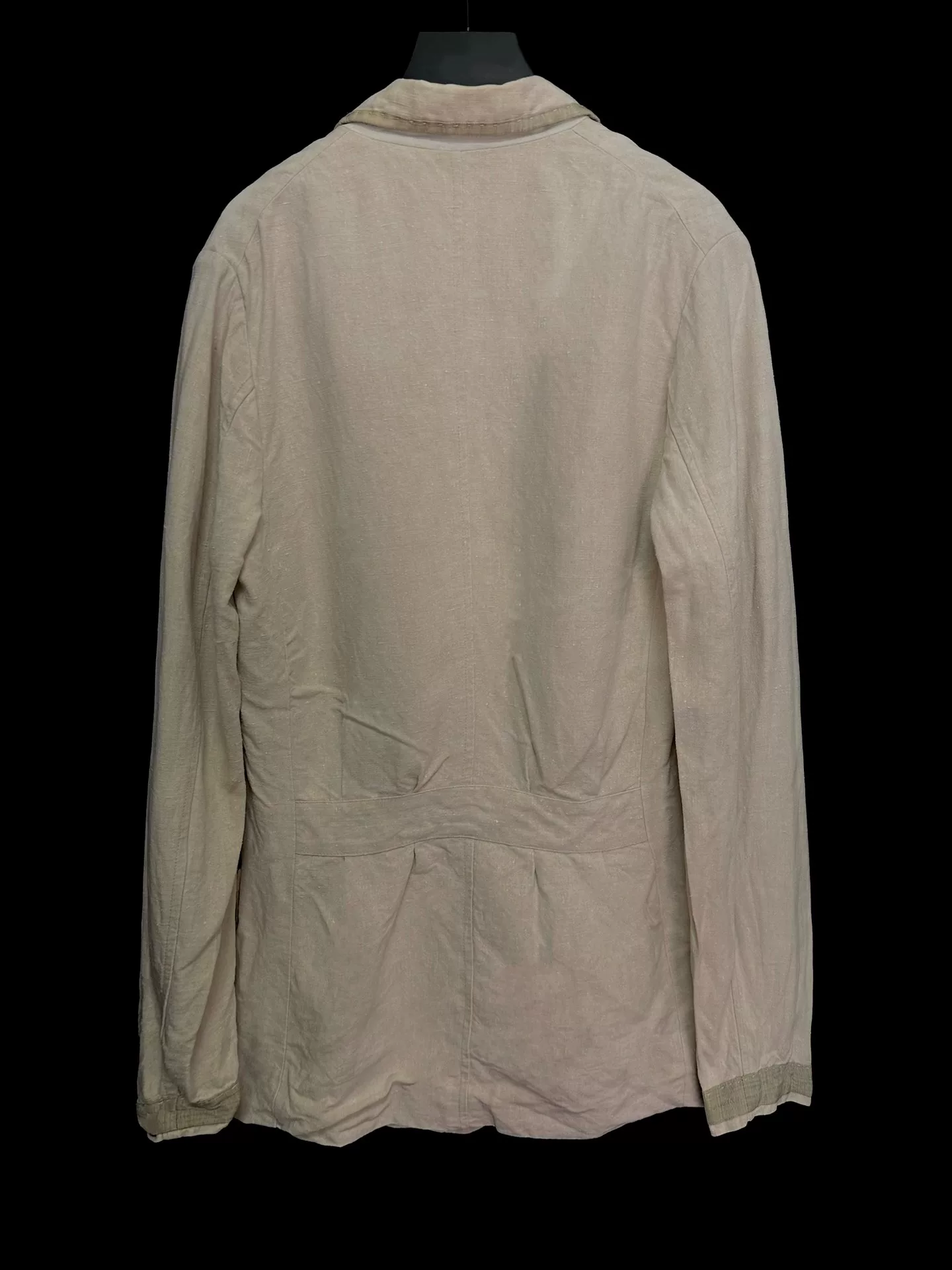 Casey Vidalenc Vintage Linen Silk Coat — detail