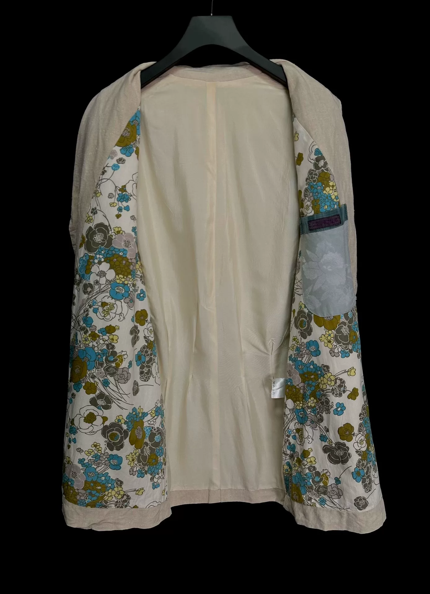 Casey Vidalenc Vintage Linen Silk Coat — front
