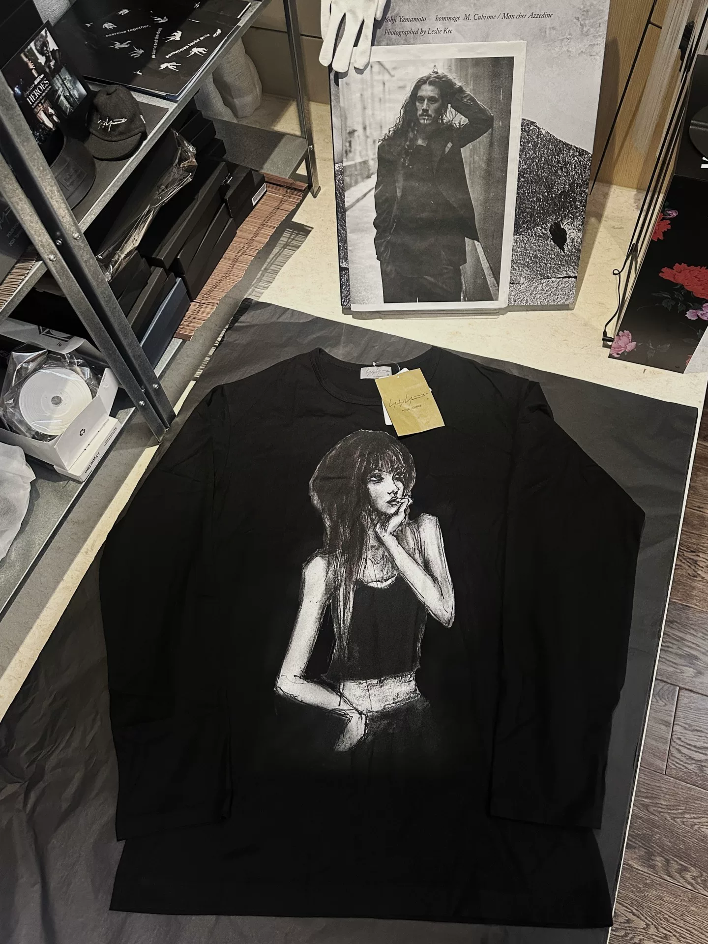 Yohji Yamamoto 22SS Girl Sketch Top — detail