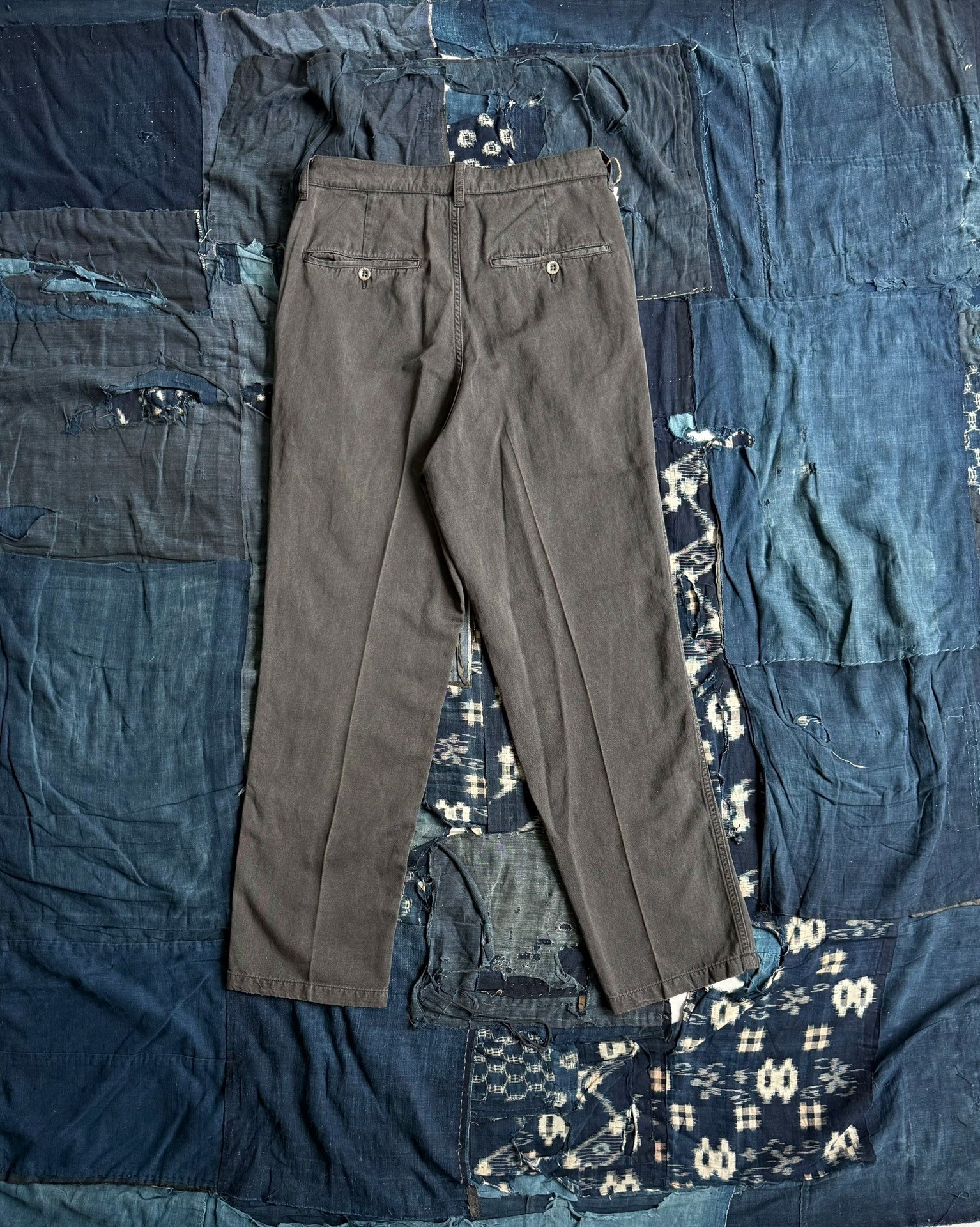 VISVIM 25AW ICT WIDE SLACKS DMGD — front