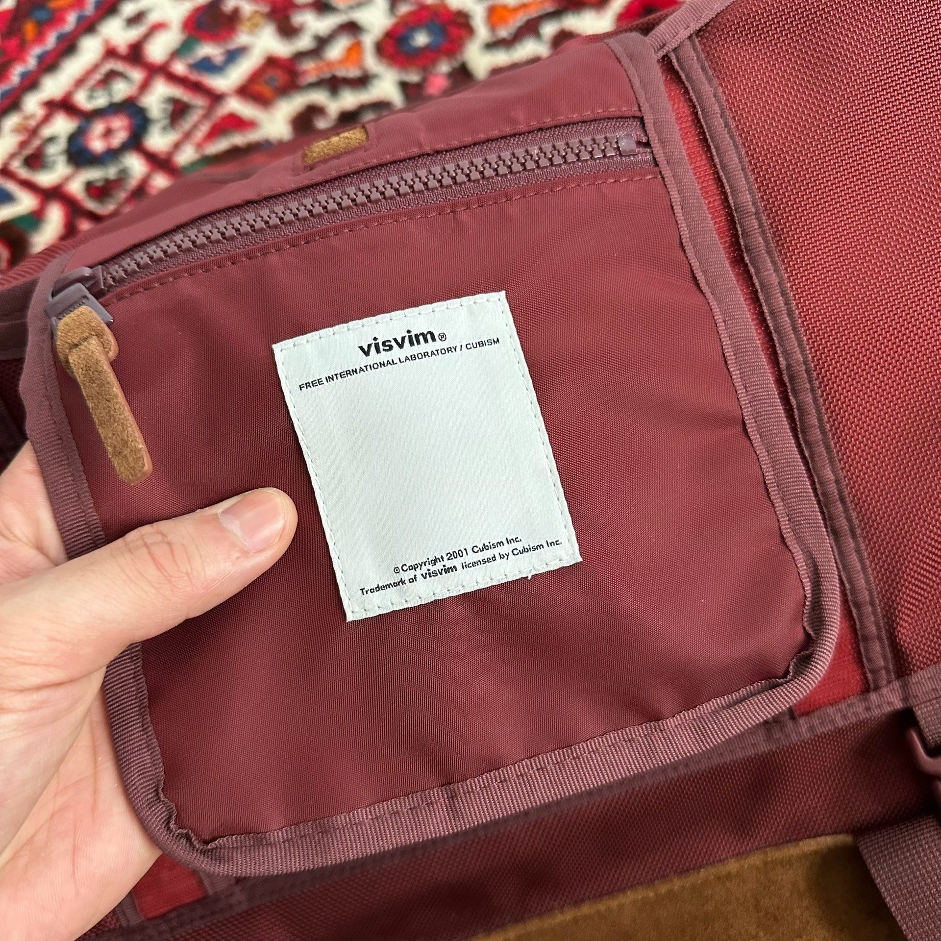 VISVIM 13AW BALLISTIC E-CAT 18L SHAKER — label