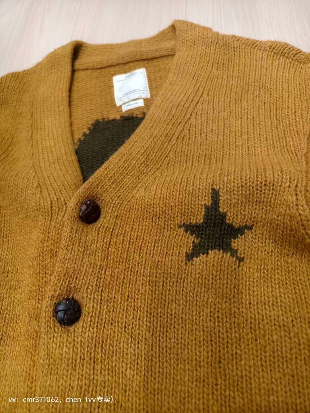 visvim 18AW Selmer Long Cardigan Uneven Dye — back