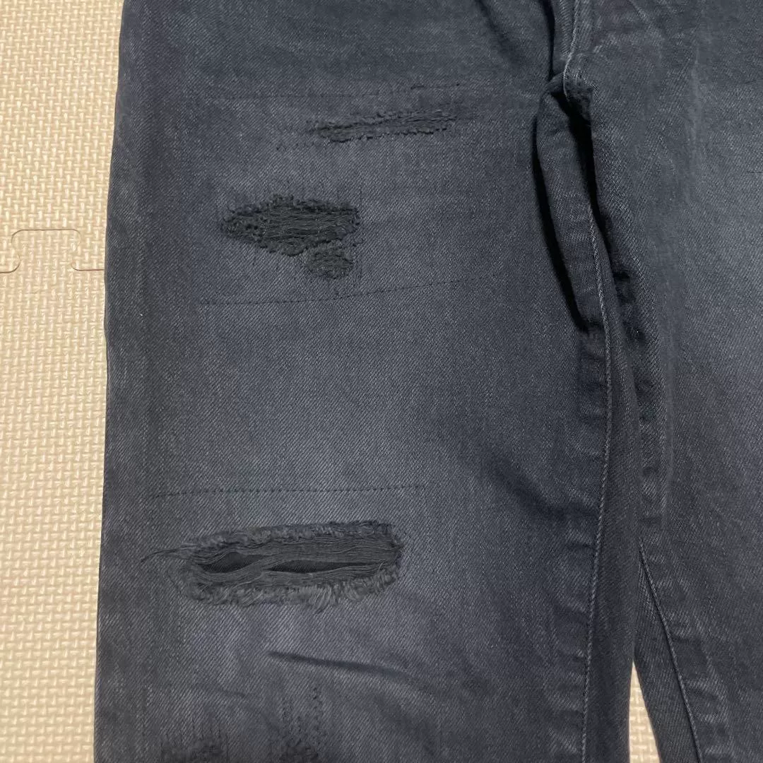 visvim SOCIAL SCULPTURE 10 Black Jeans — detail