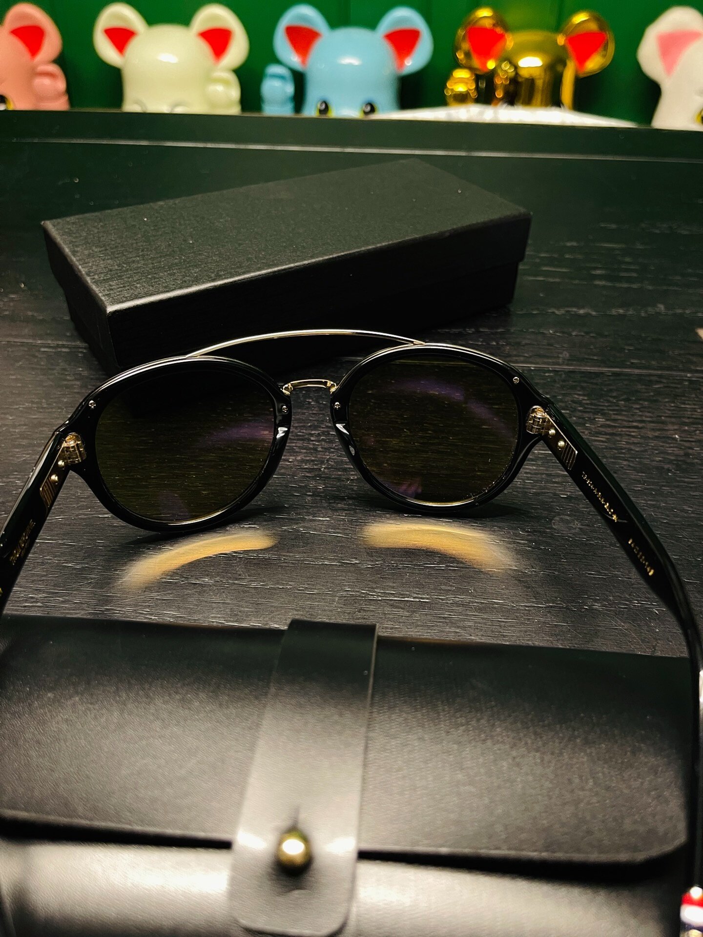 Thom Browne TB-504 Aviator Sunglasses — label