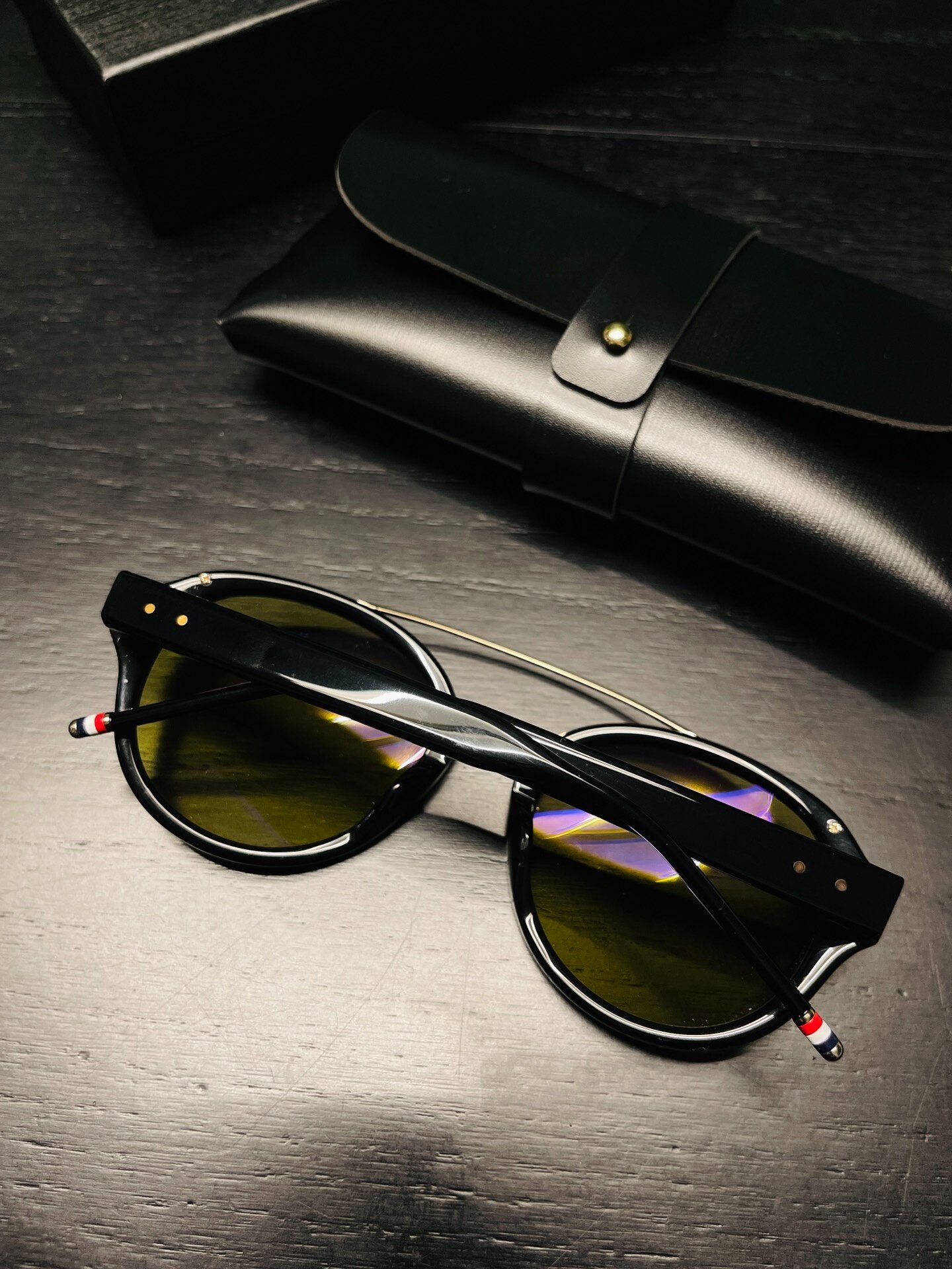 Thom Browne TB-504 Aviator Sunglasses — front