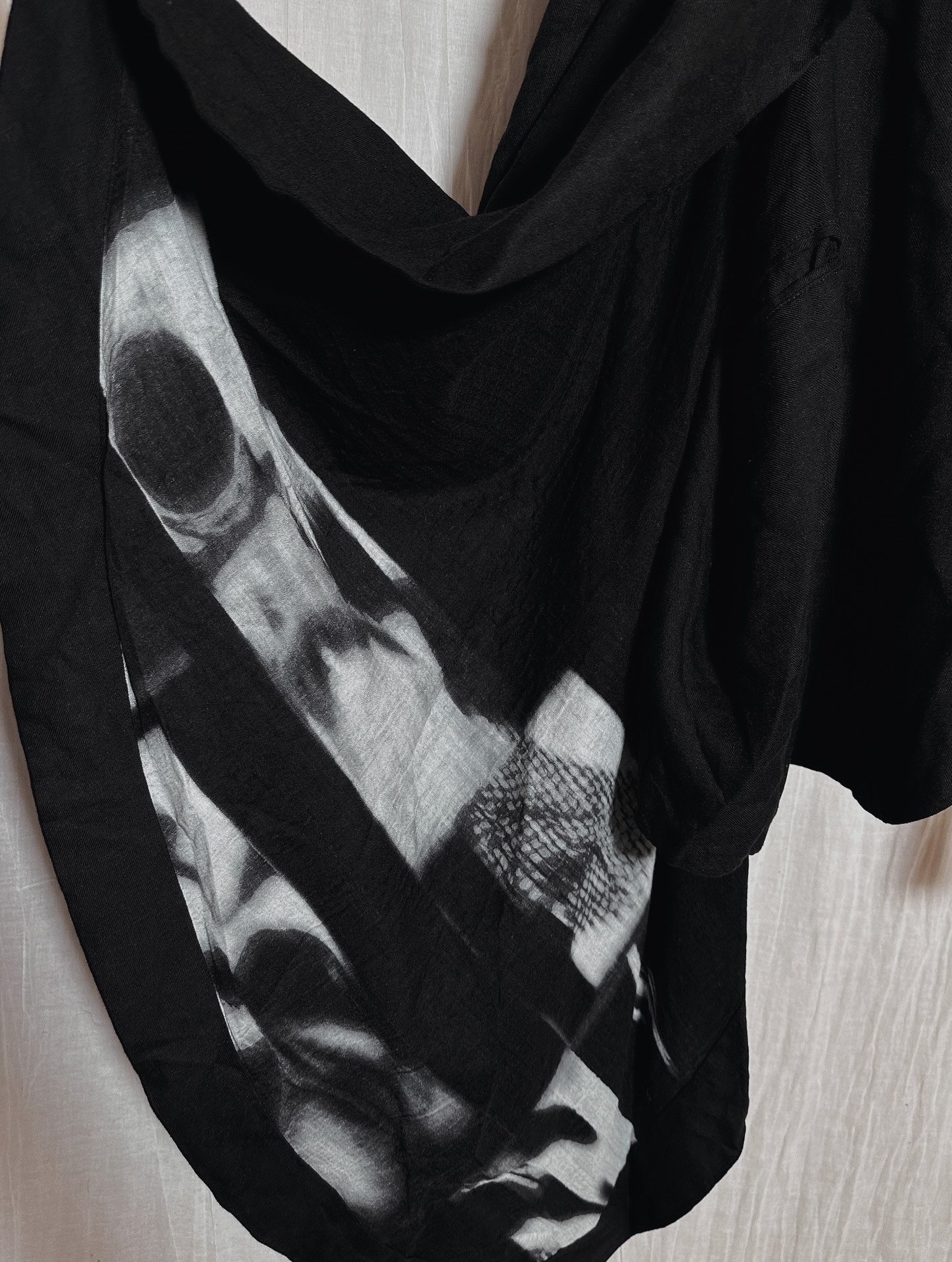 Yohji Yamamoto 22ss Ink Wash Coat — back