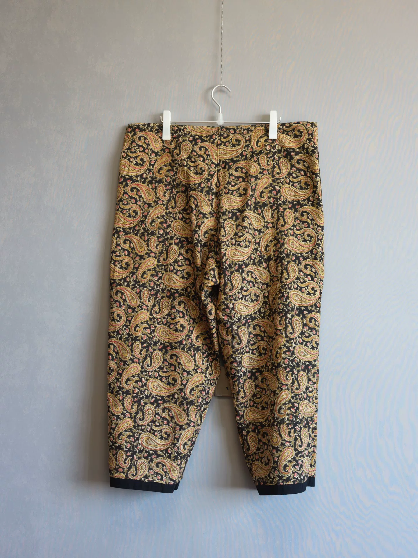 Yohji Yamamoto 23SS Paisley Straight Pants — back