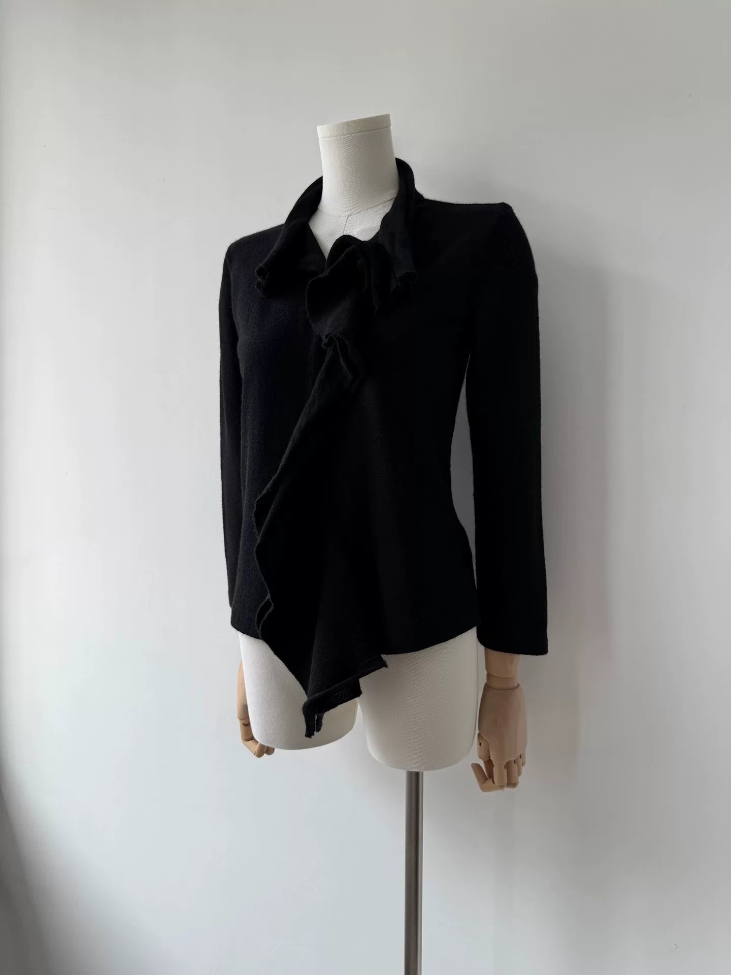 Yohji Yamamoto 15AW Wool Shawl Collar Coat — front