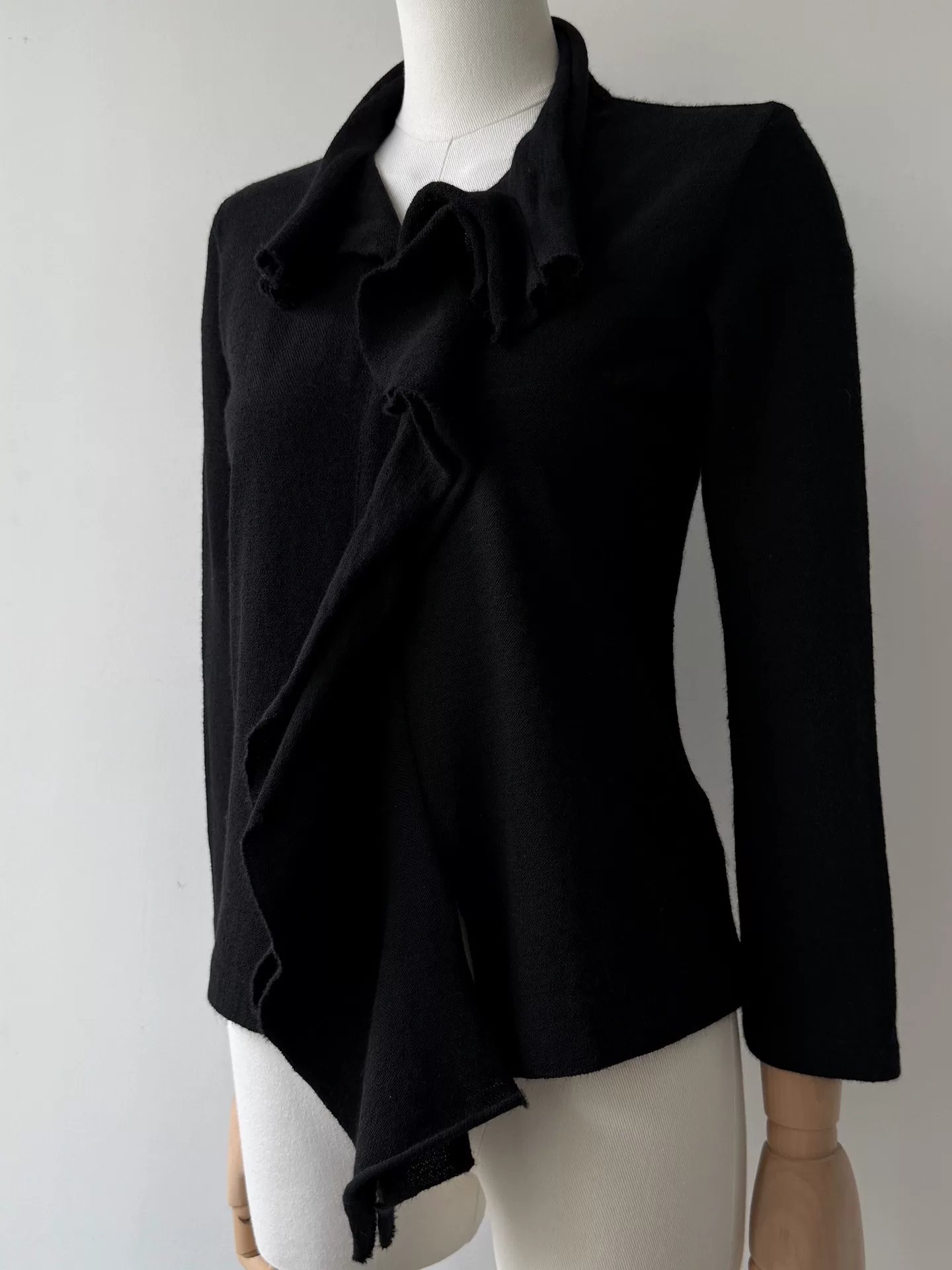 Yohji Yamamoto 15AW Wool Shawl Collar Coat — back