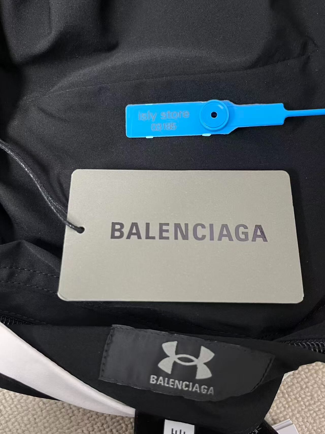 Balenciaga x Under Armour Sporty Jacket — label