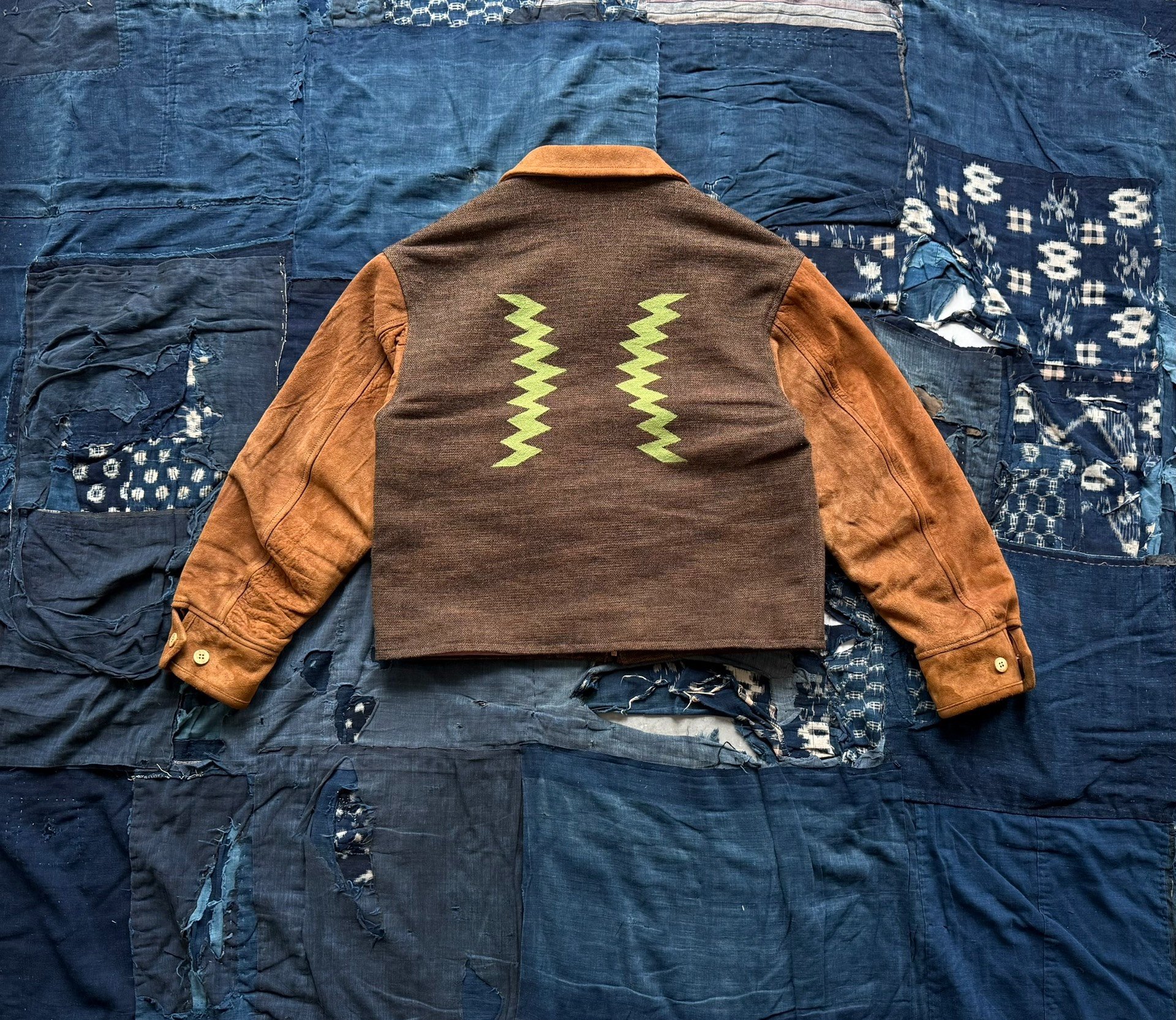 visvim 24AW Stanza JKT Jacquard Blanket — detail