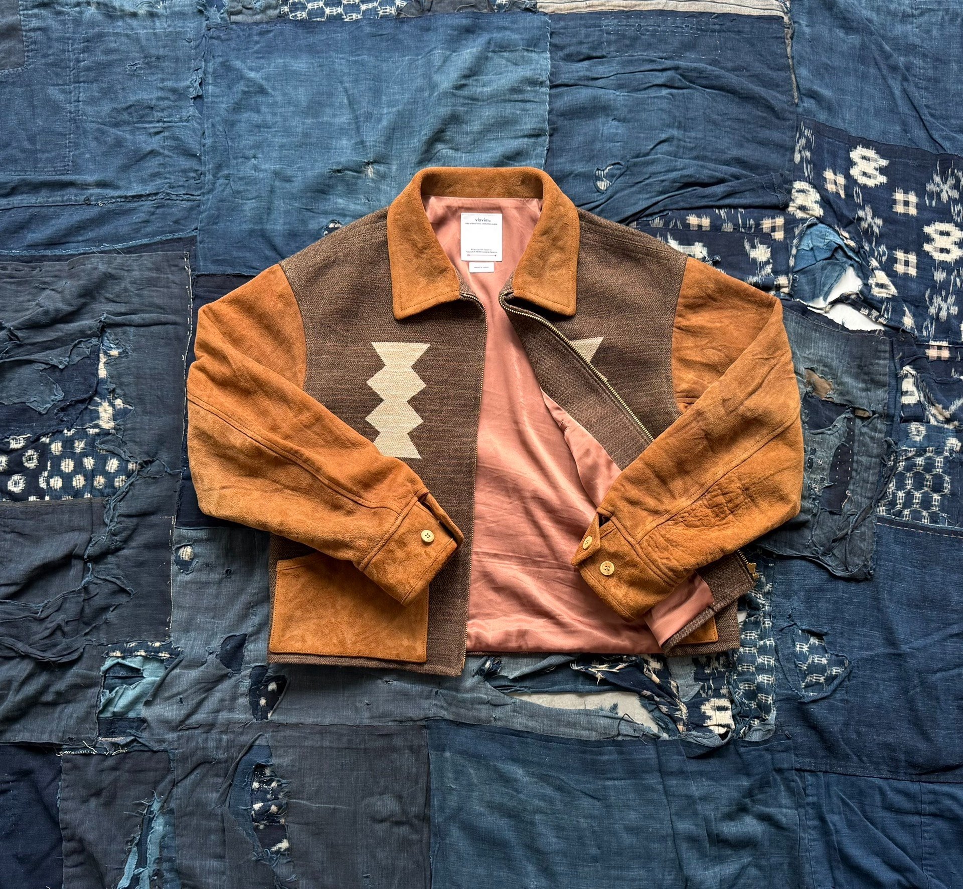 visvim 24AW Stanza JKT Jacquard Blanket — front