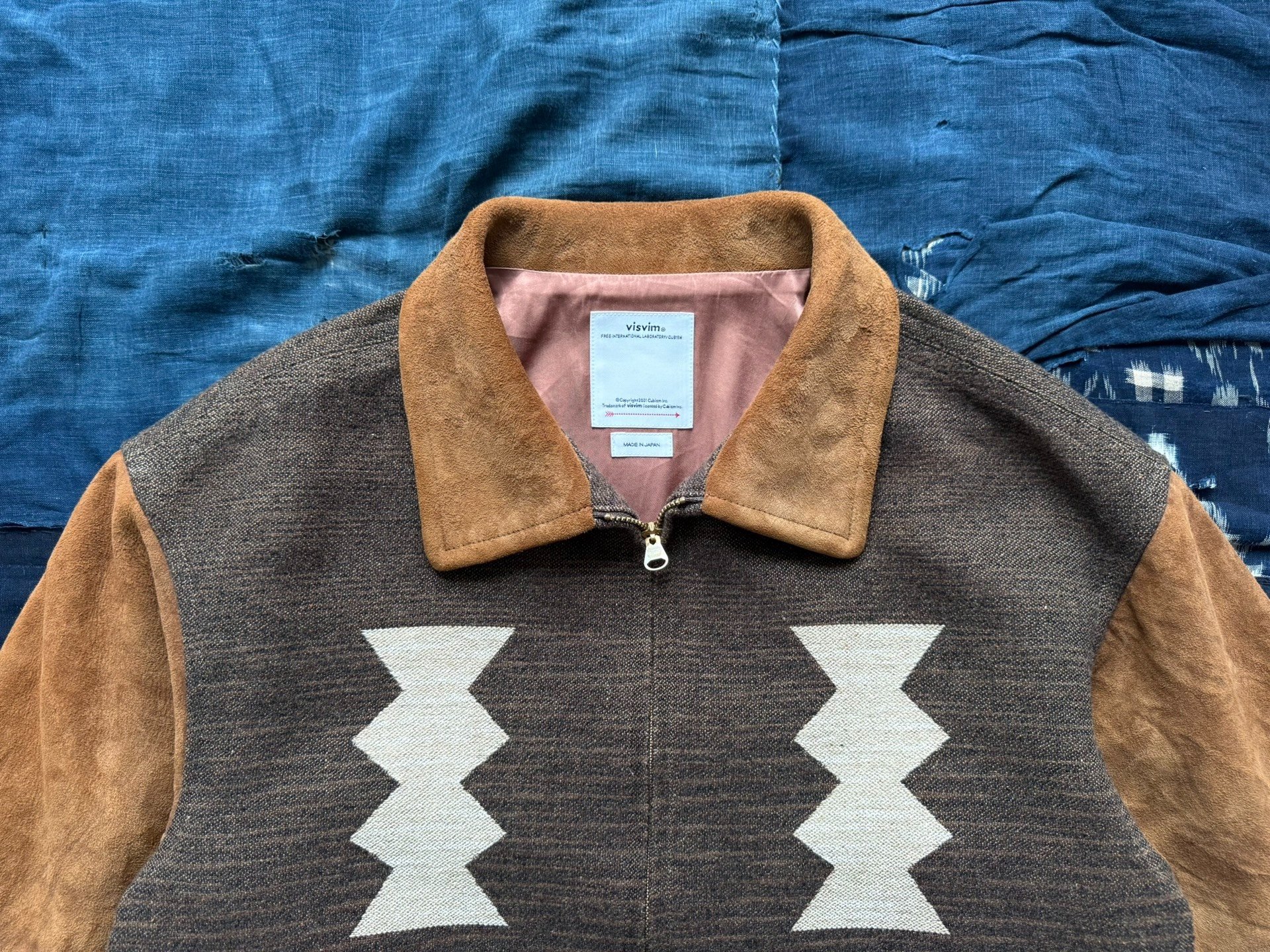 visvim 24AW Stanza JKT Jacquard Blanket — back