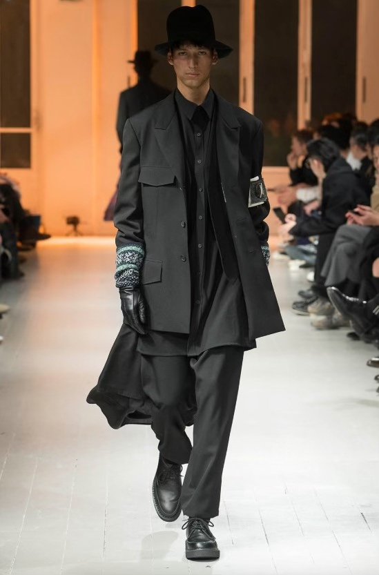 Yohji Yamamoto 20AW Gaba Shawl Shirt — front