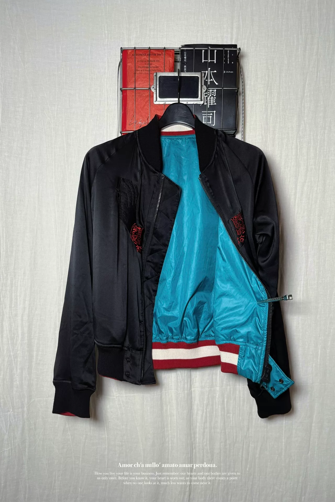Yohji 93ss Silk Buddha Jacket — detail