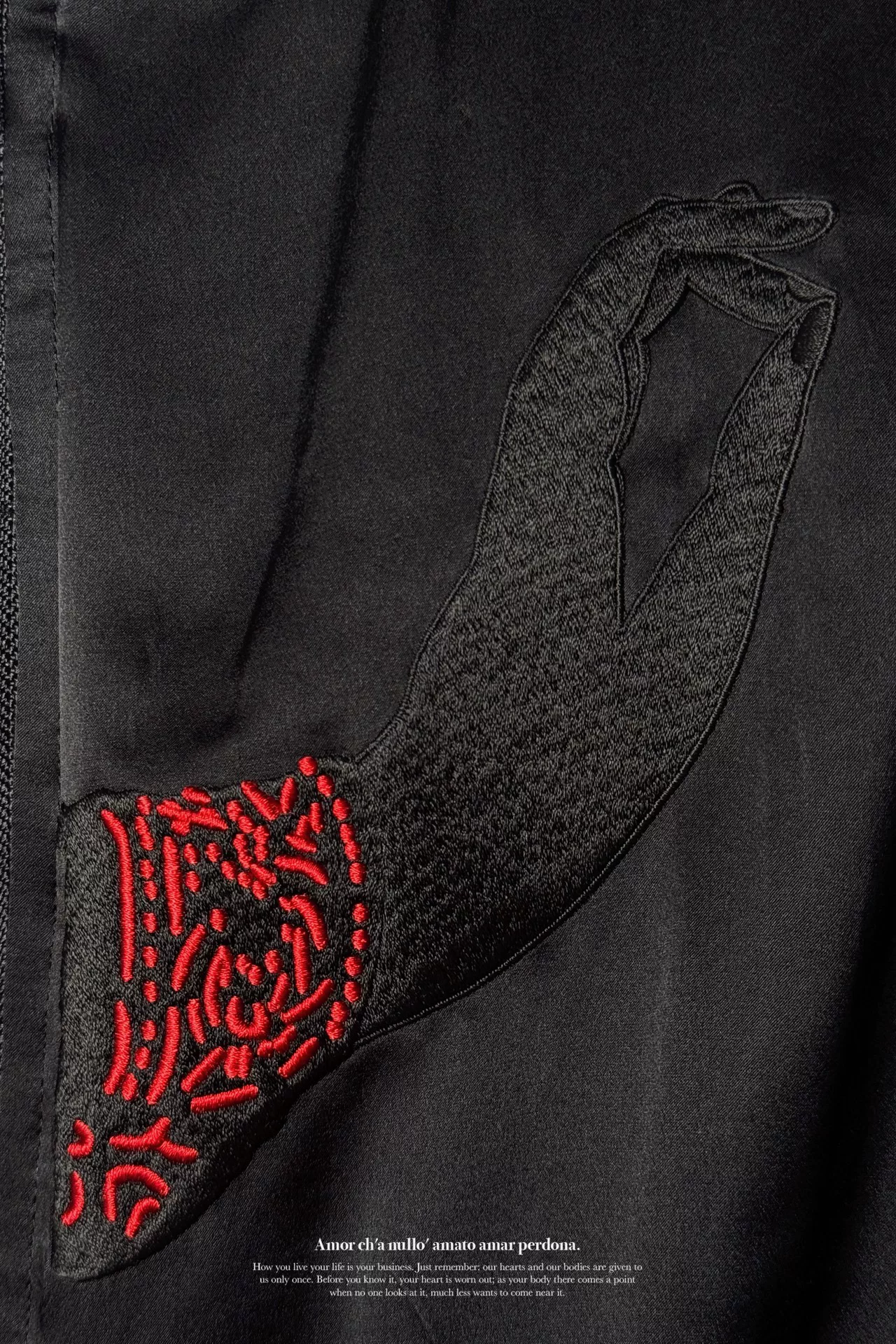Yohji 93ss Silk Buddha Jacket — label