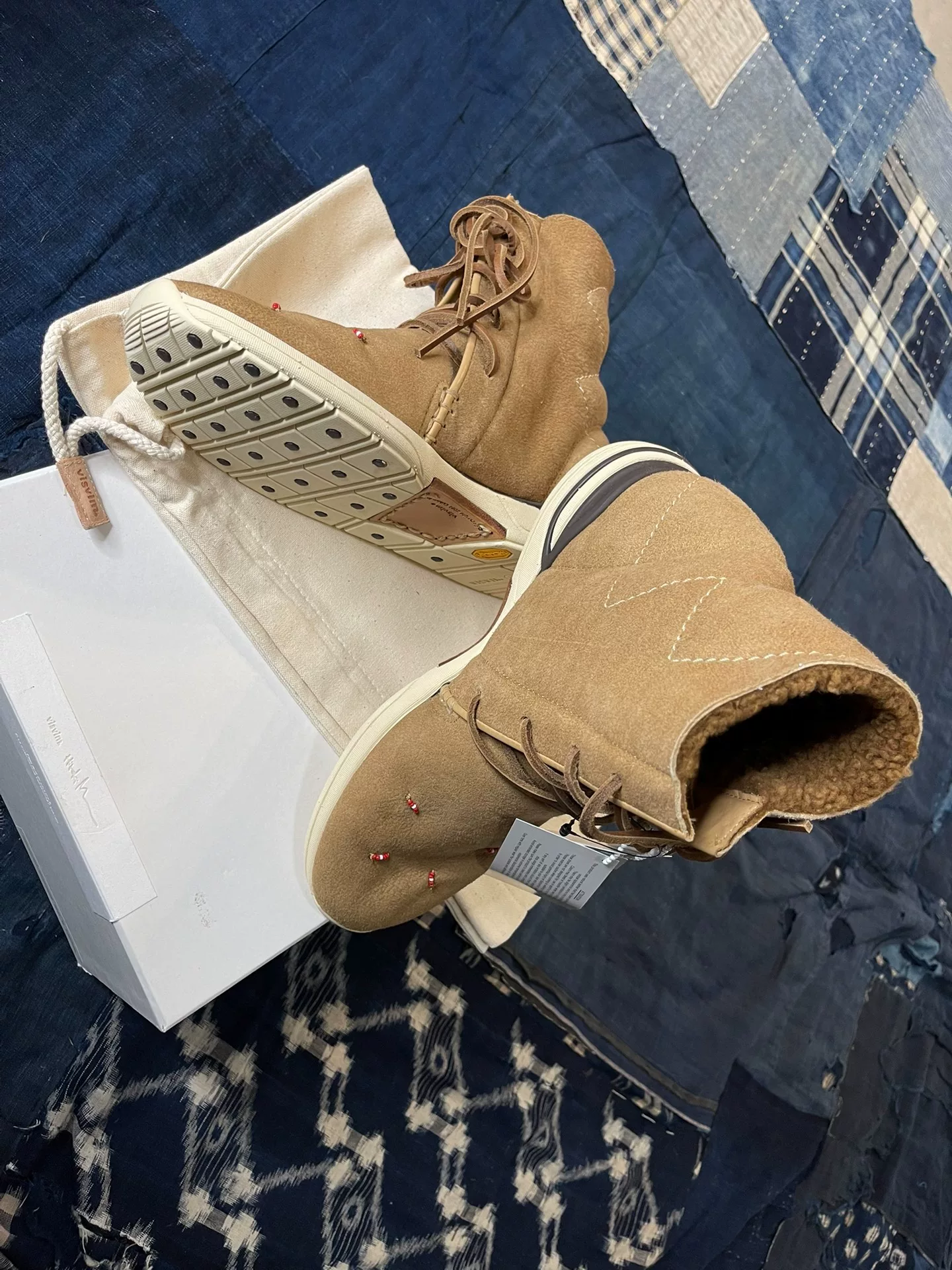 visvim 18AW Huron Moc Hi Folk Boots — front