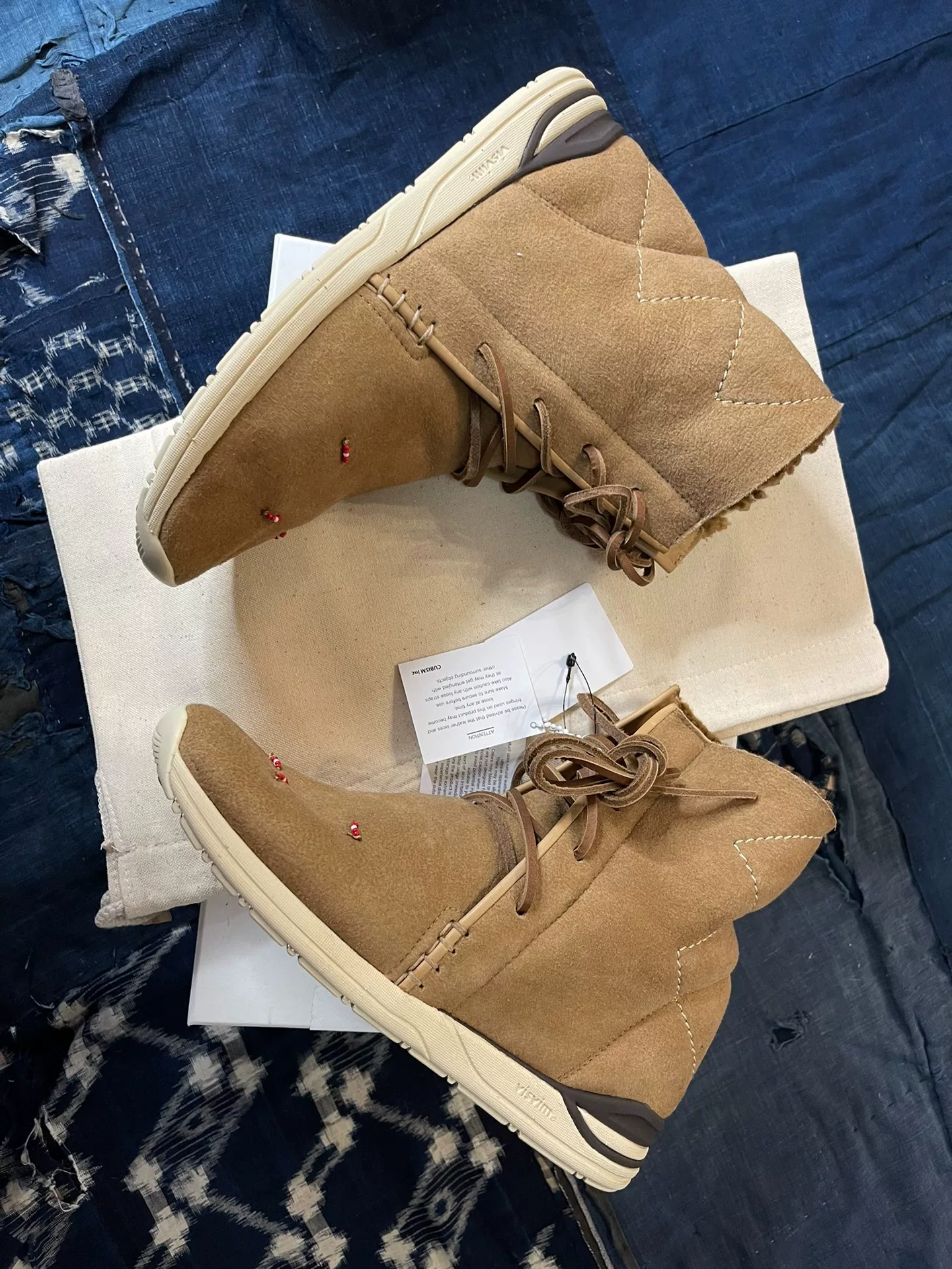 visvim 18AW Huron Moc Hi Folk Boots — detail