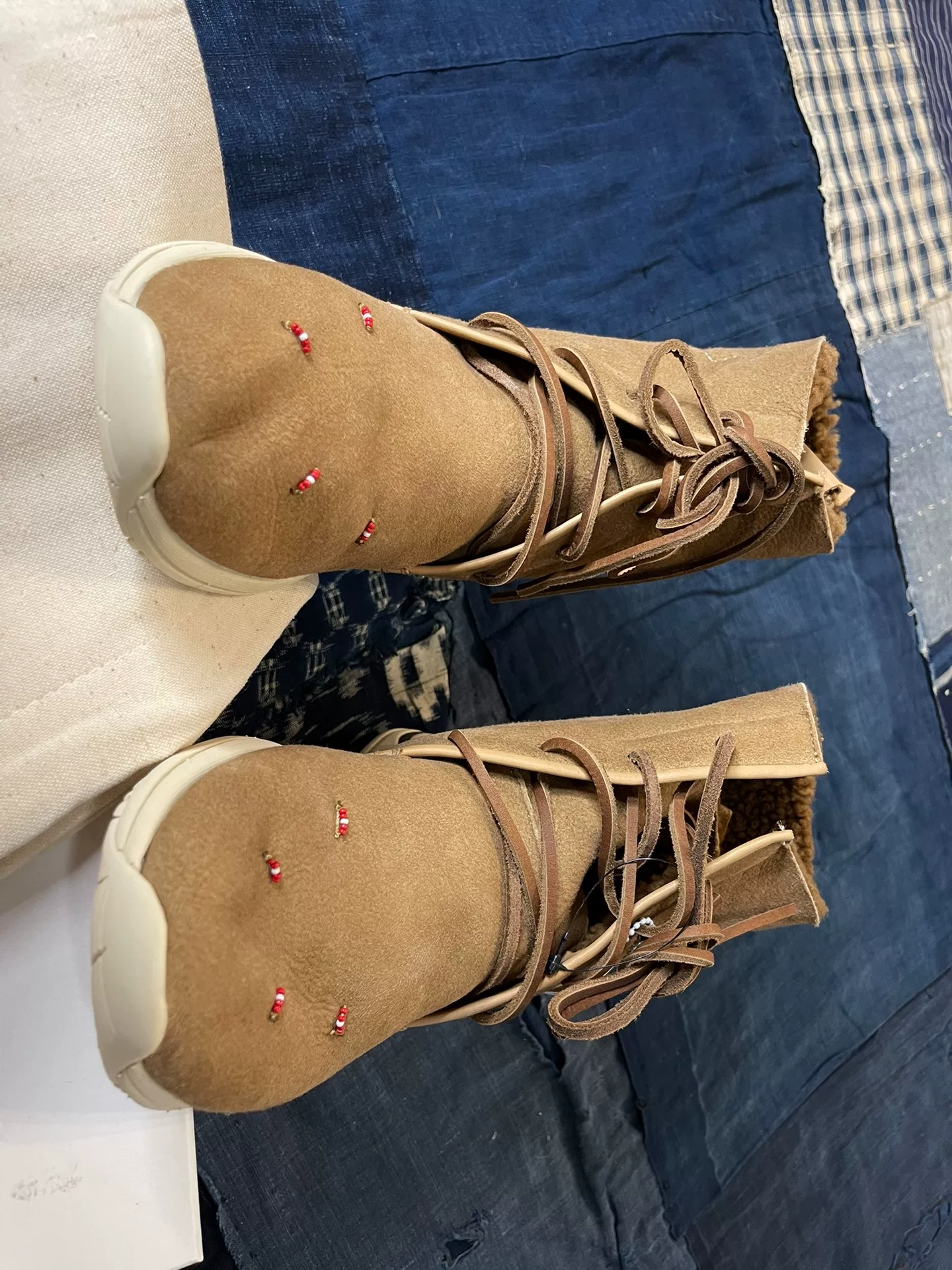 visvim 18AW Huron Moc Hi Folk Boots — label