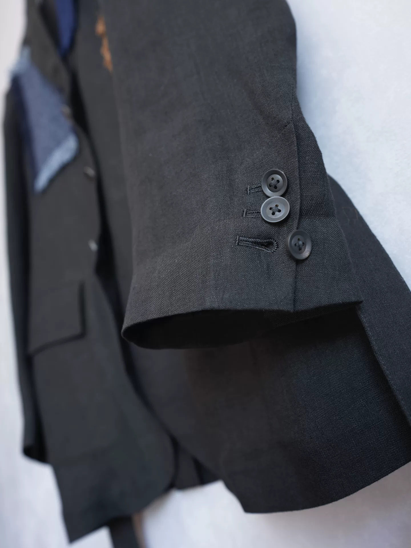 Yohji Yamamoto 23SS Patch Pleated Tail Jacket — label