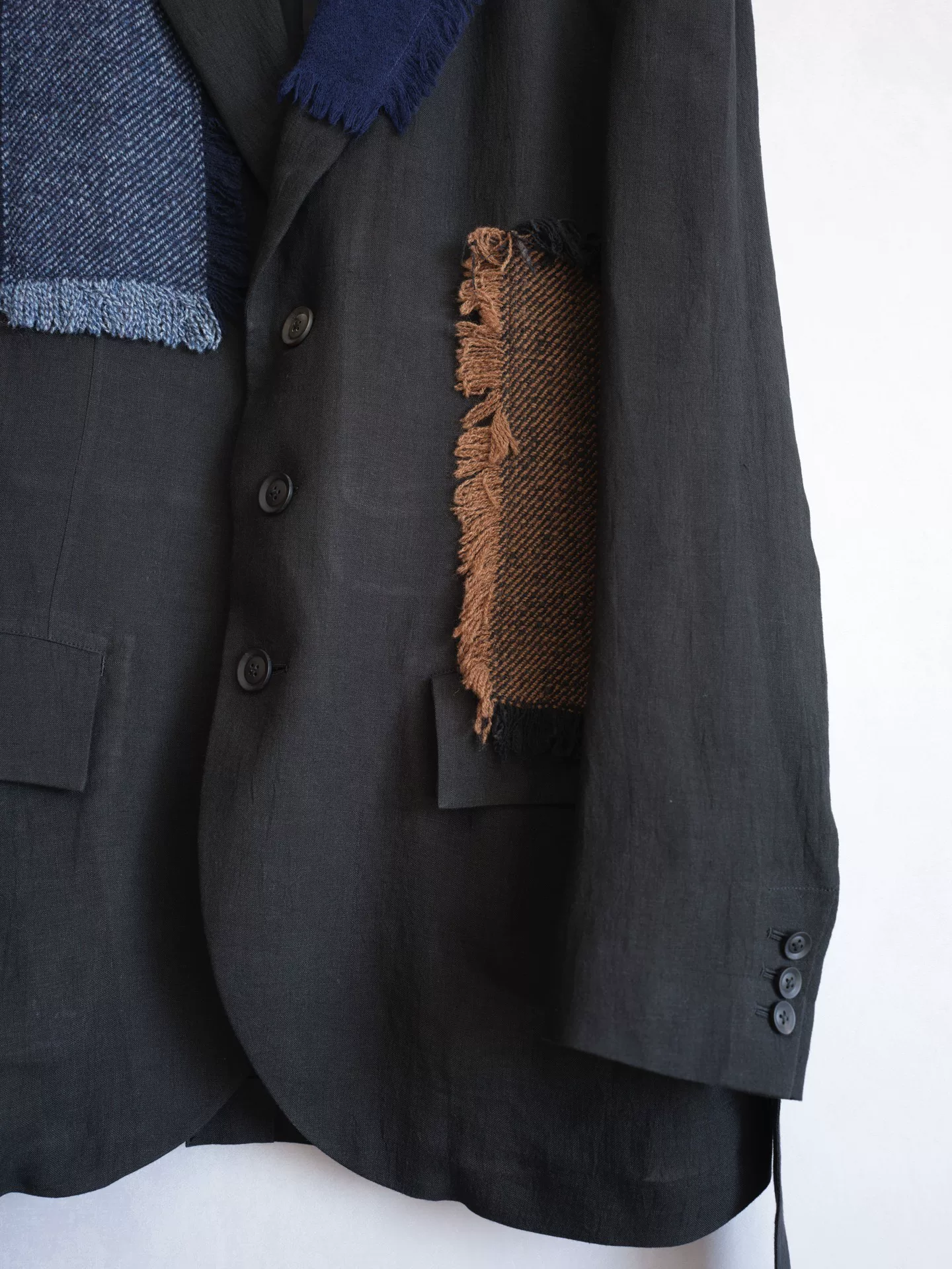 Yohji Yamamoto 23SS Patch Pleated Tail Jacket — back