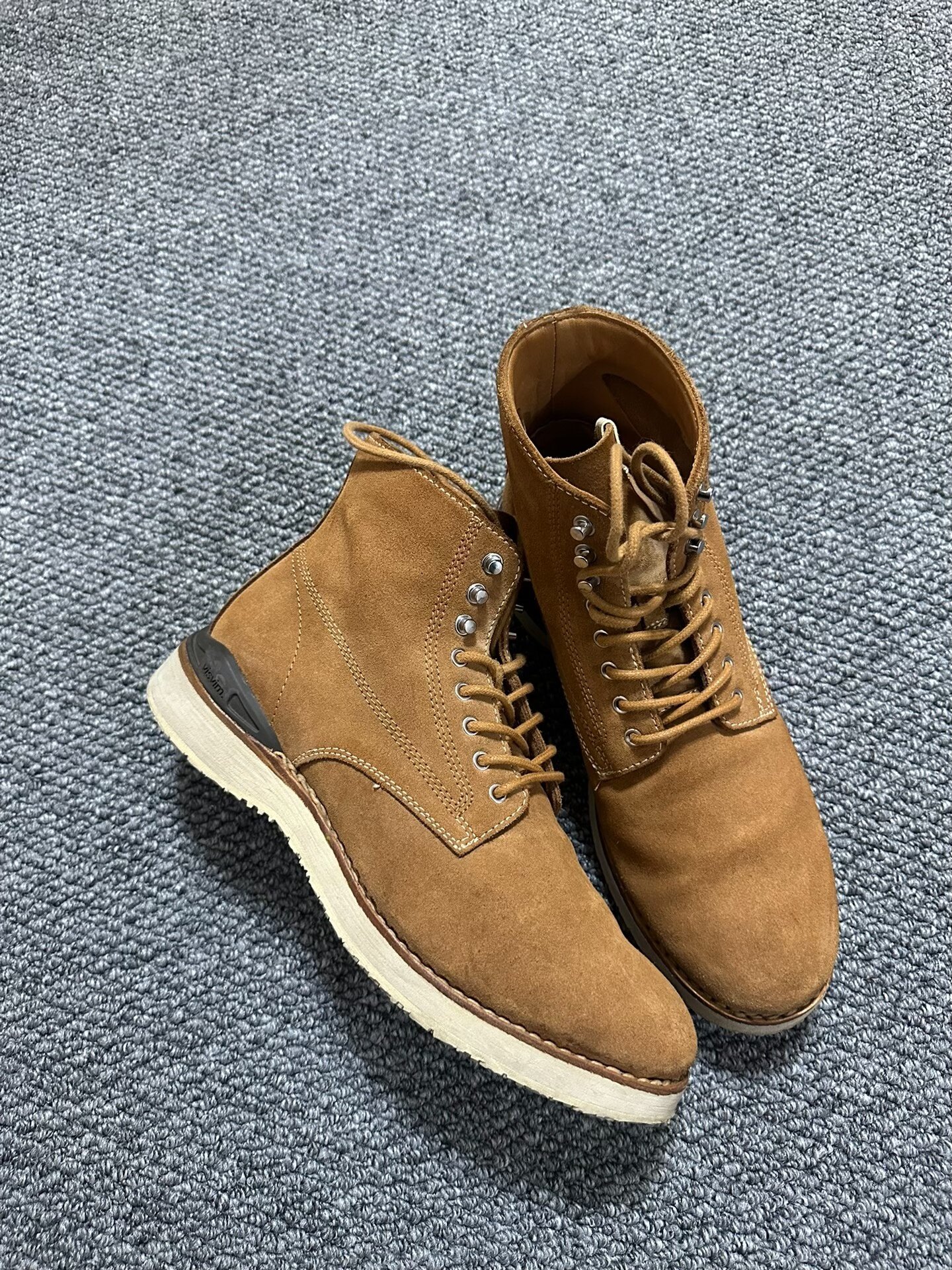 visvim virgil brown suede boots