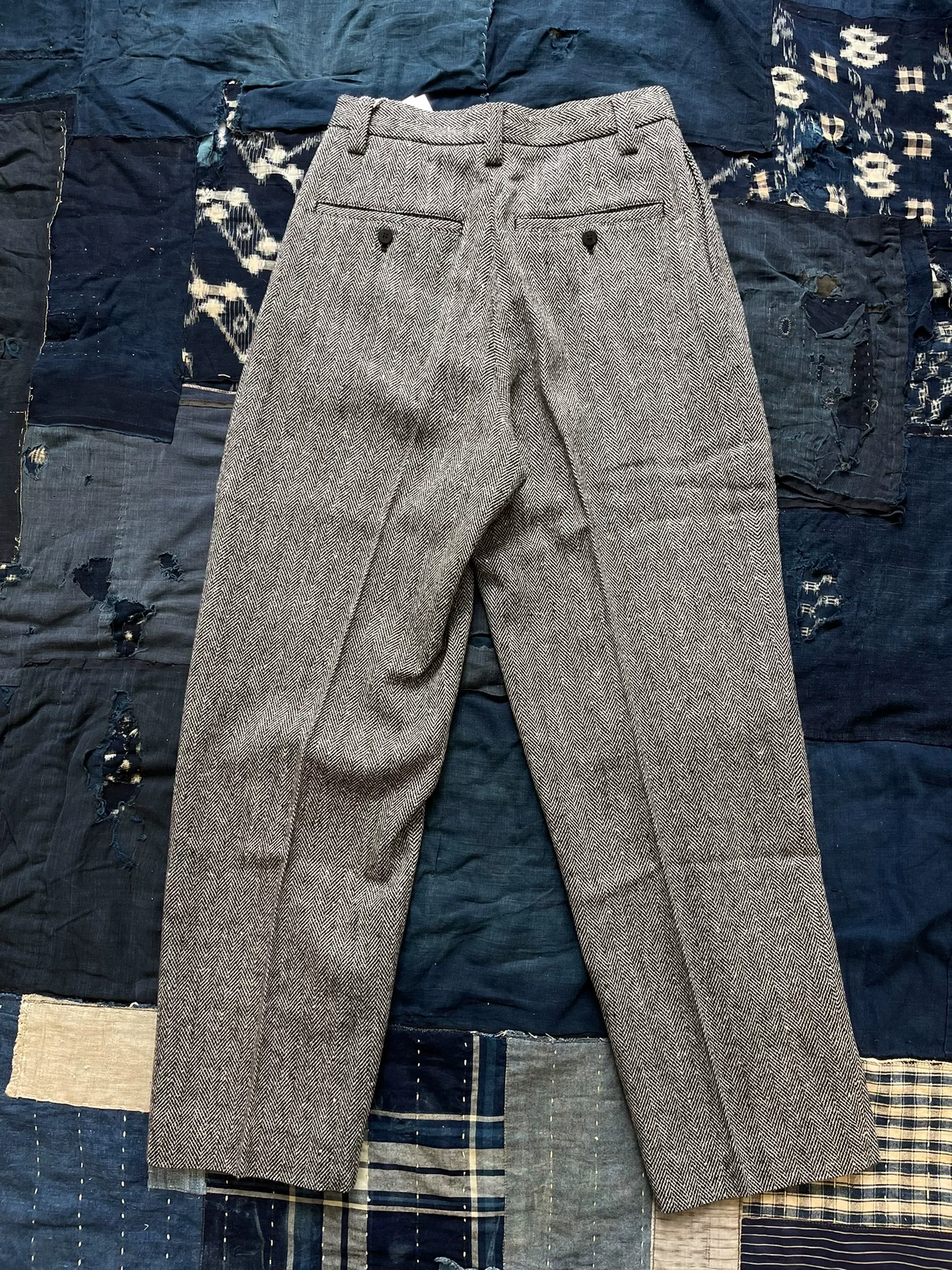VISVIM 24AW RUSSO Herringbone Wool Pants — front