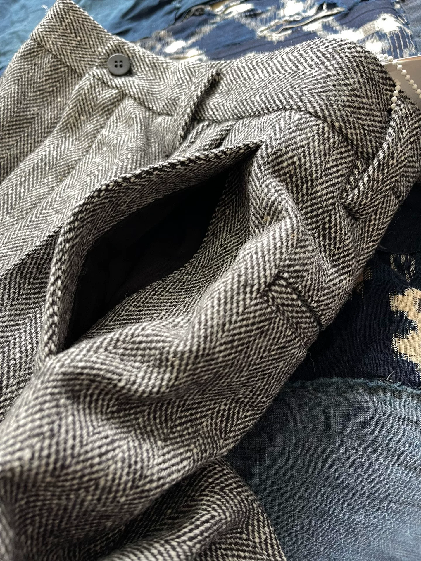 VISVIM 24AW RUSSO Herringbone Wool Pants — label