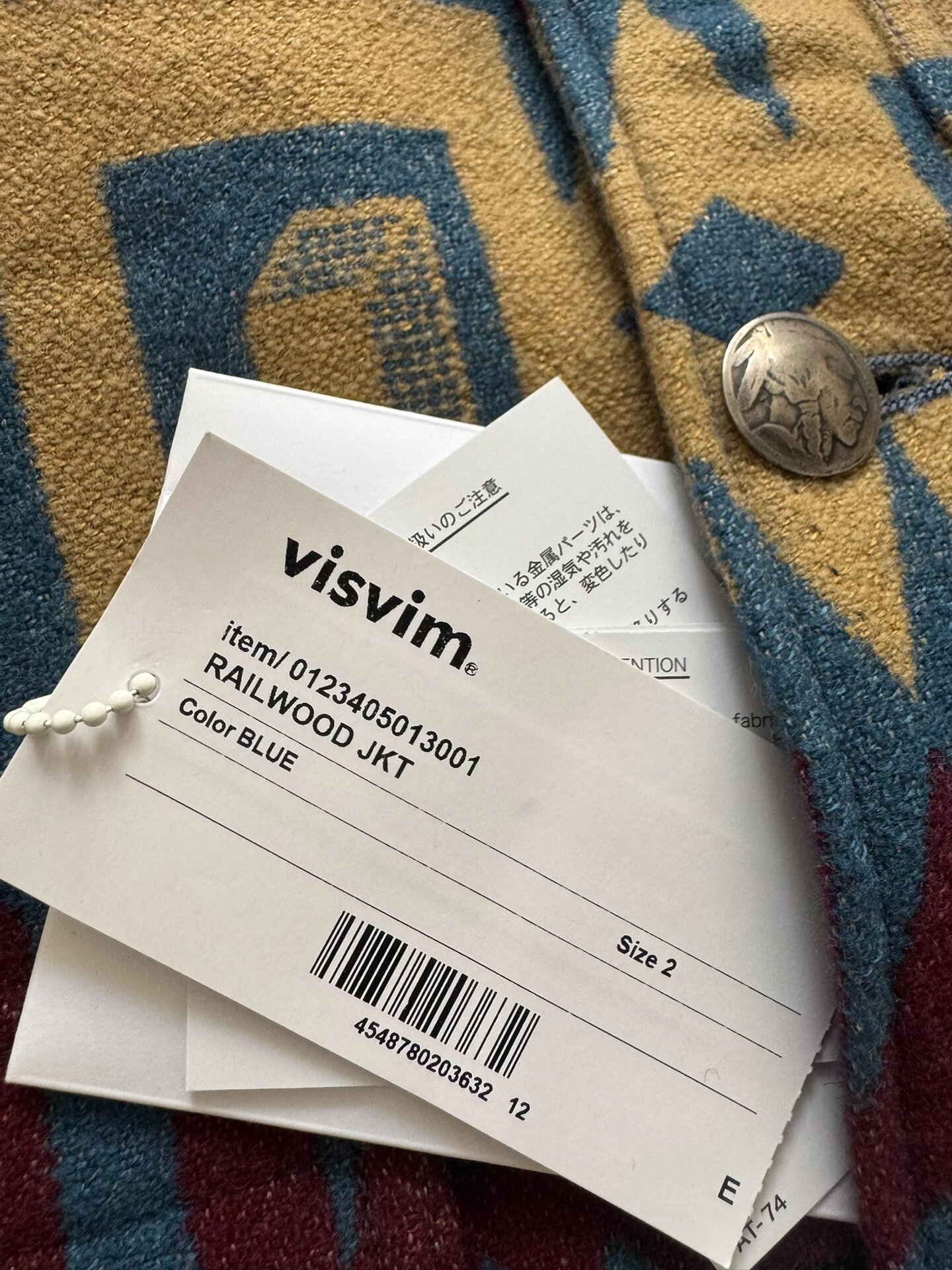 VISVIM 23AW RAILWOOD JKT — label
