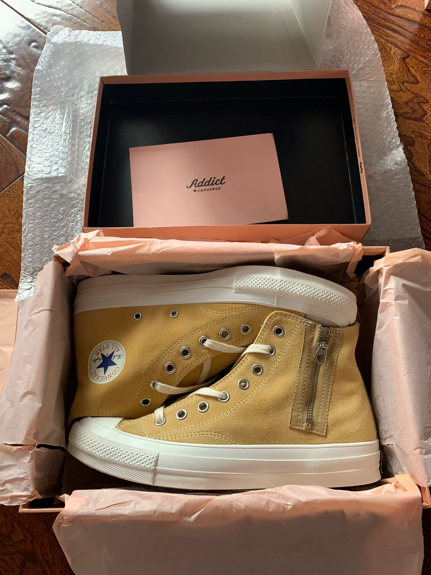 Converse Addict Suede Nigo Beige — front