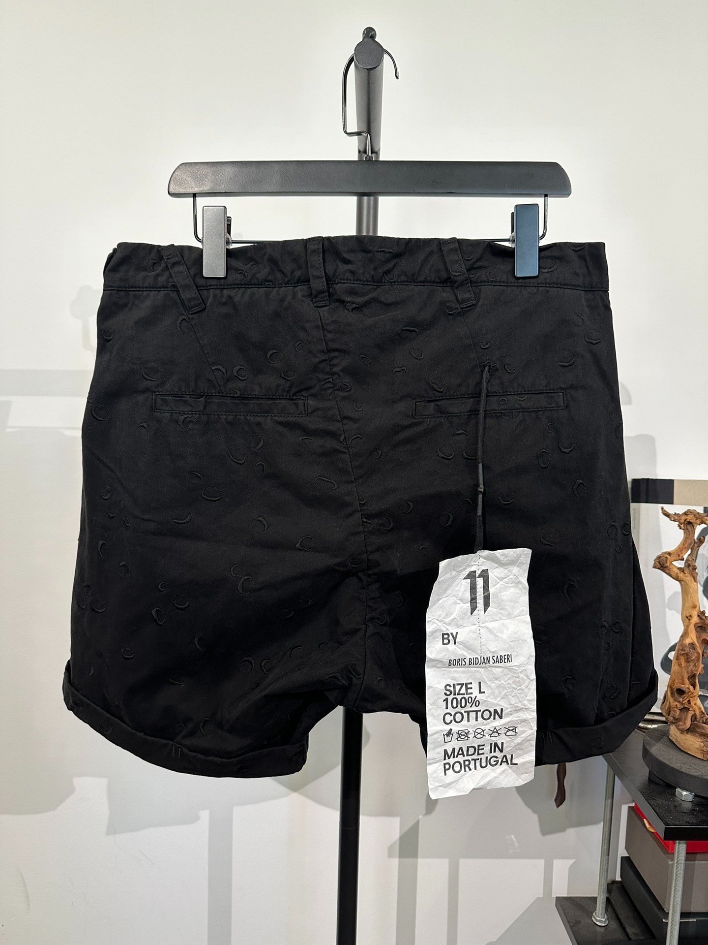 Boris Bidjan Saberi 11by bbs P5 Embroidered Shorts — front