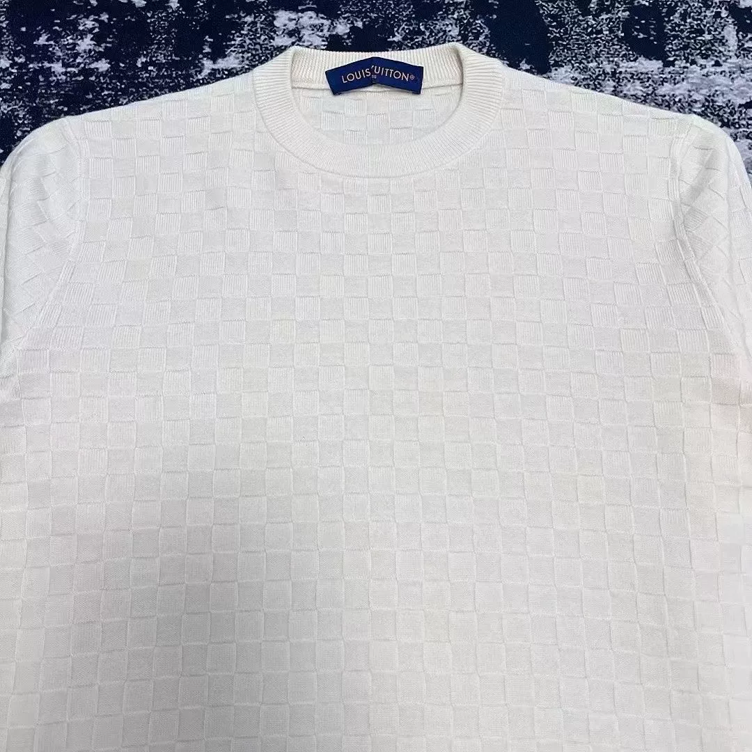Louis Vuitton Checkered Crewneck Sweater — front