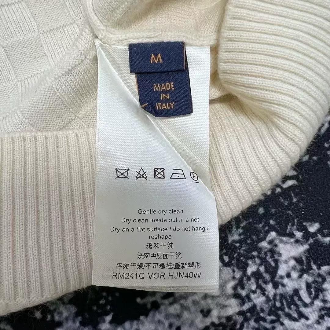 Louis Vuitton Checkered Crewneck Sweater — back