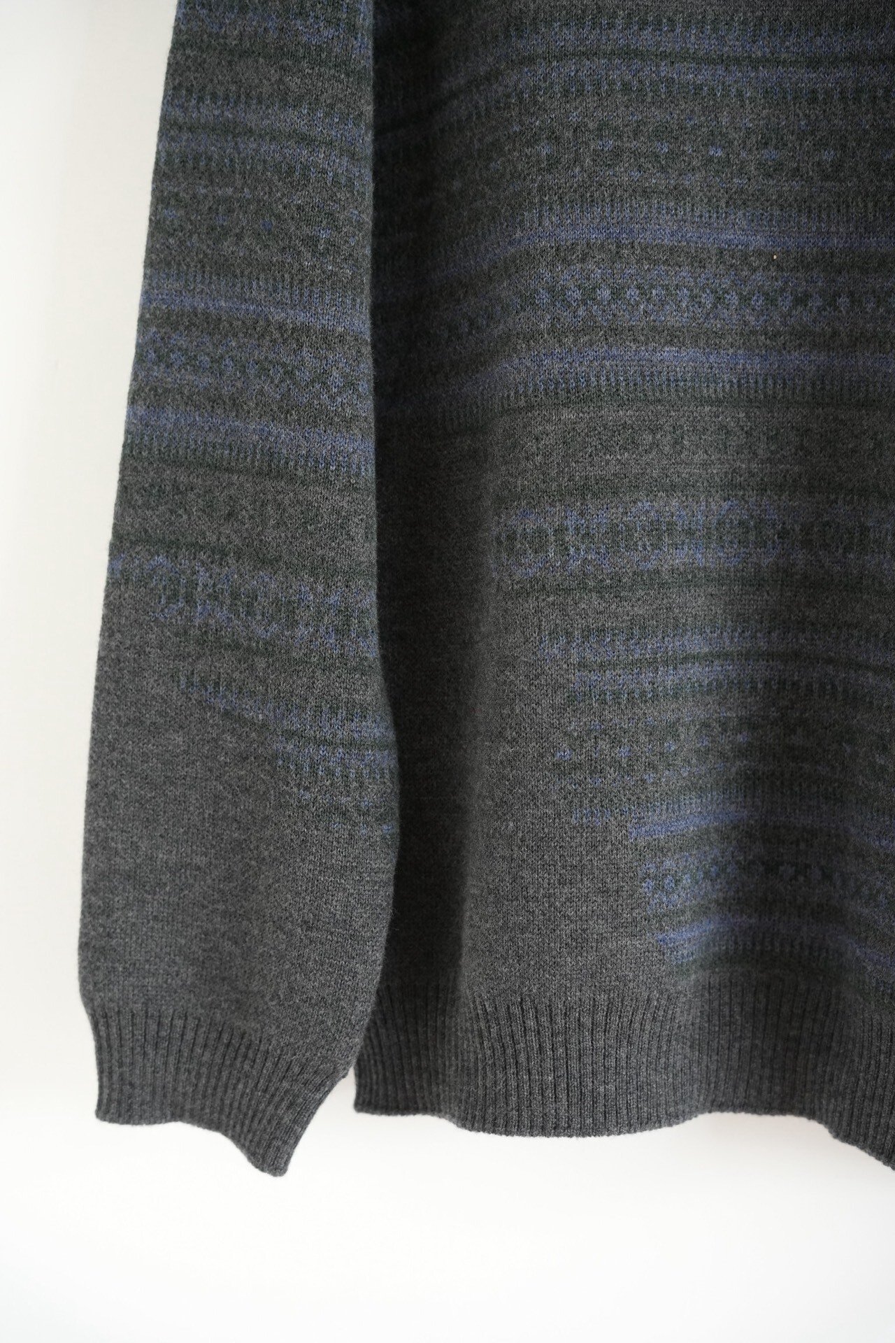 Yohji Yamamoto 24AW Stripe Turtleneck Sweater — label