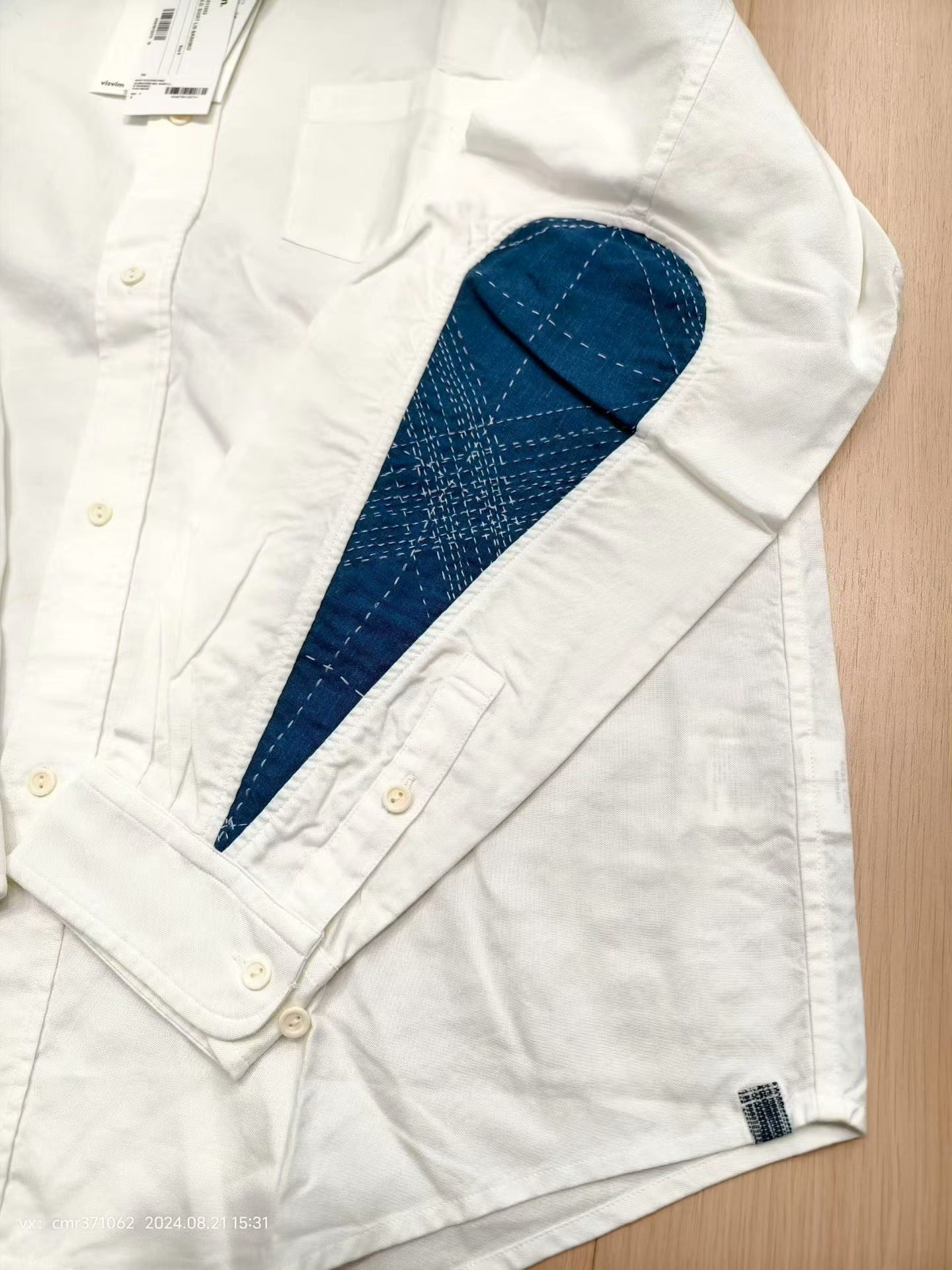 VISVIM 22SS ALBACORE B.D. SHIRT L/S — label