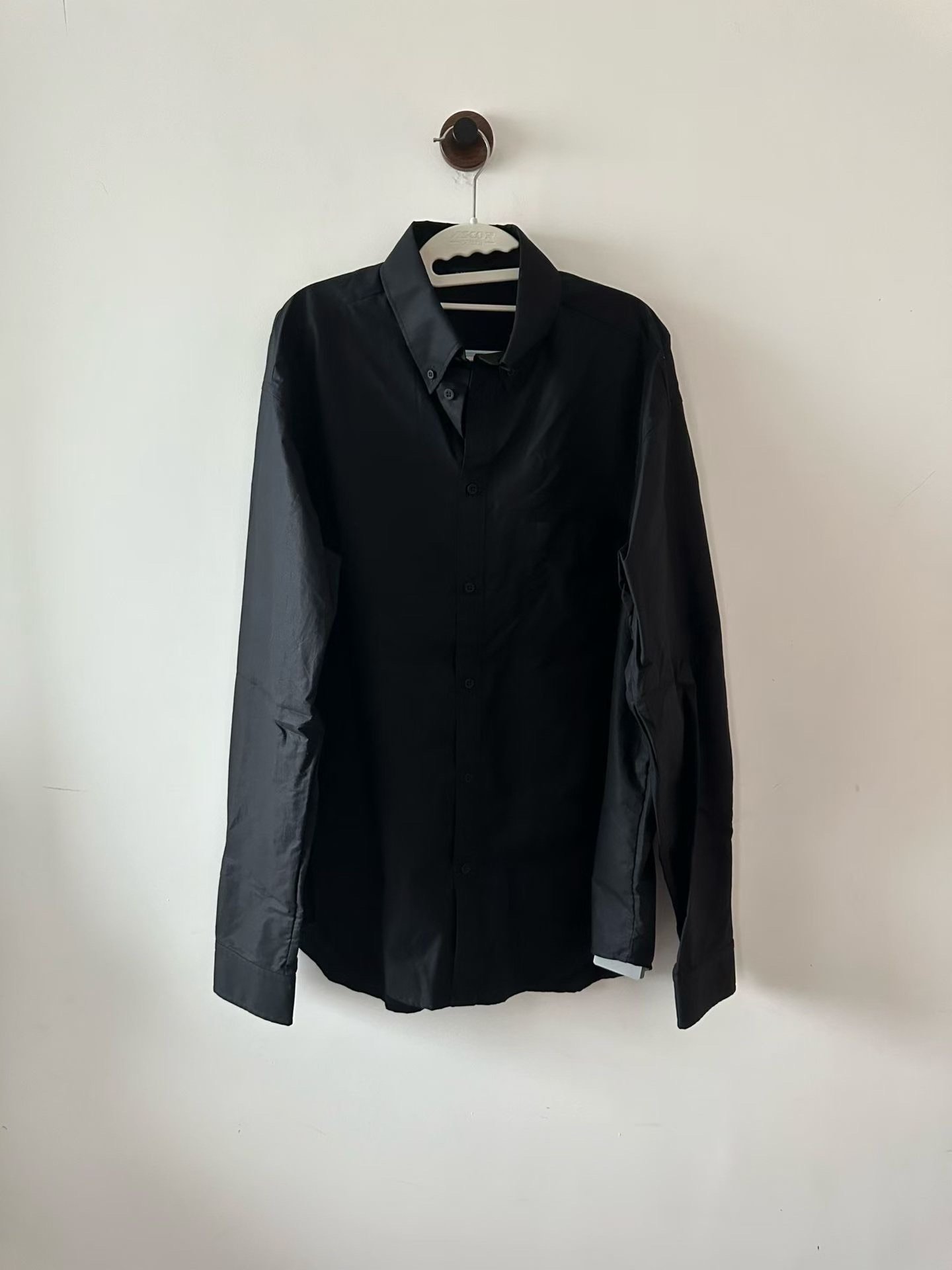Balenciaga Black Back Logo Shirt — front
