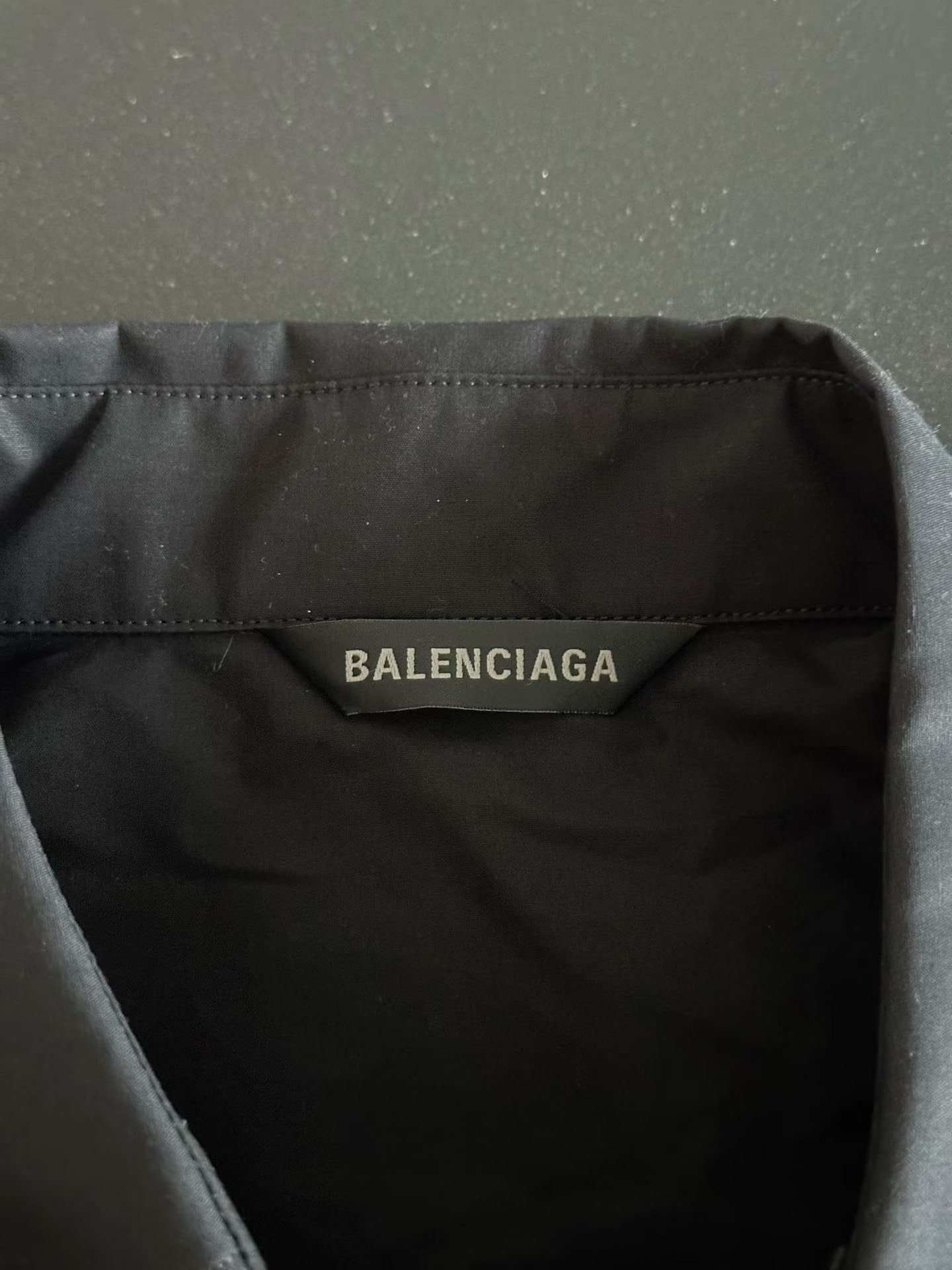 Balenciaga Black Back Logo Shirt — detail