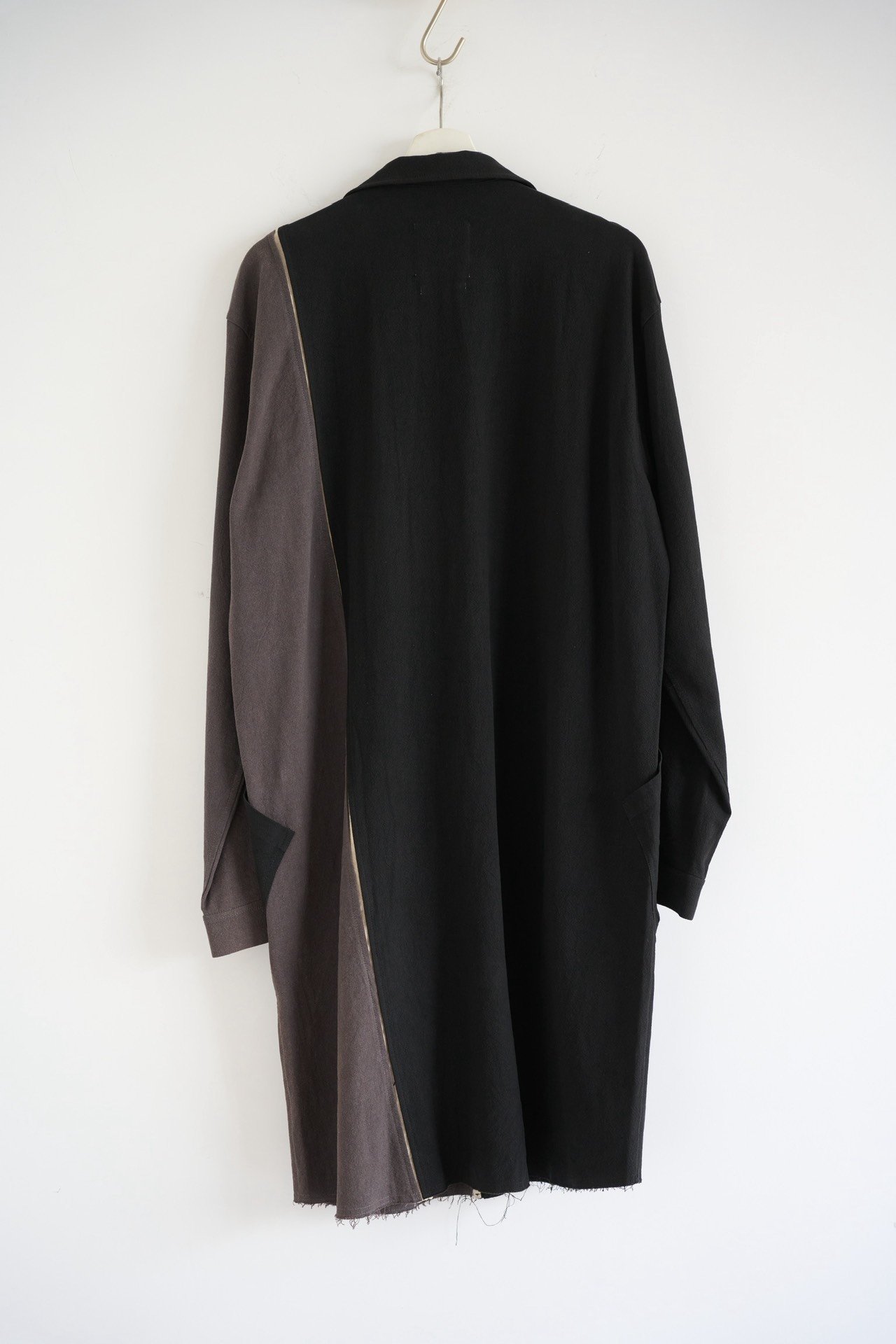 Professor.E Diagonal Bk-Brn Long Shirt — front