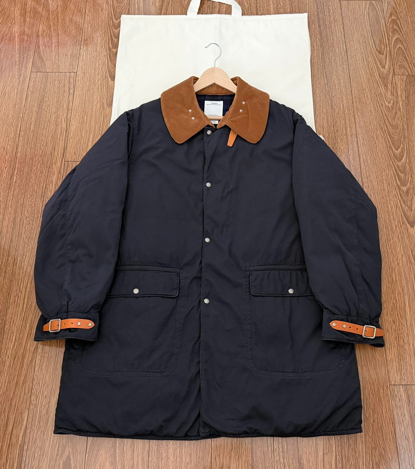 Visvim Black Kite Casual Workwear Coat