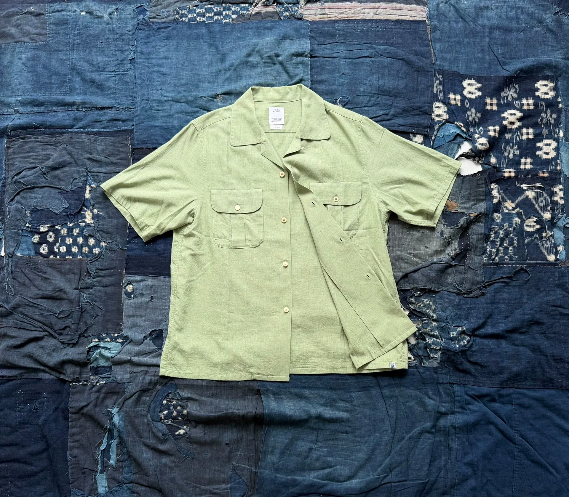 Visvim 24SS Keesey G.S. Short Sleeve Shirt — front