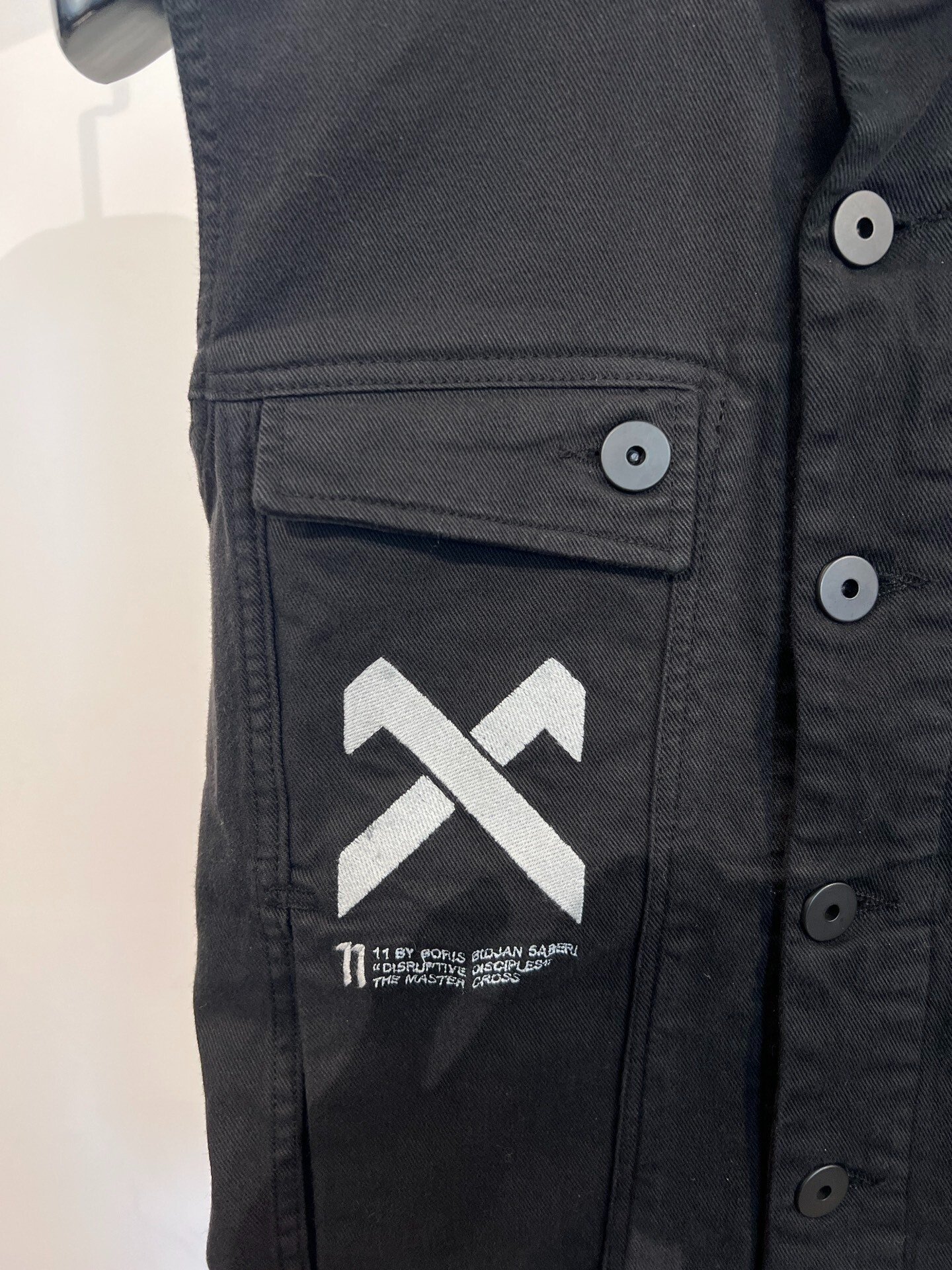 Boris Bidjan Saberi Silver Arrow Black Vest — back